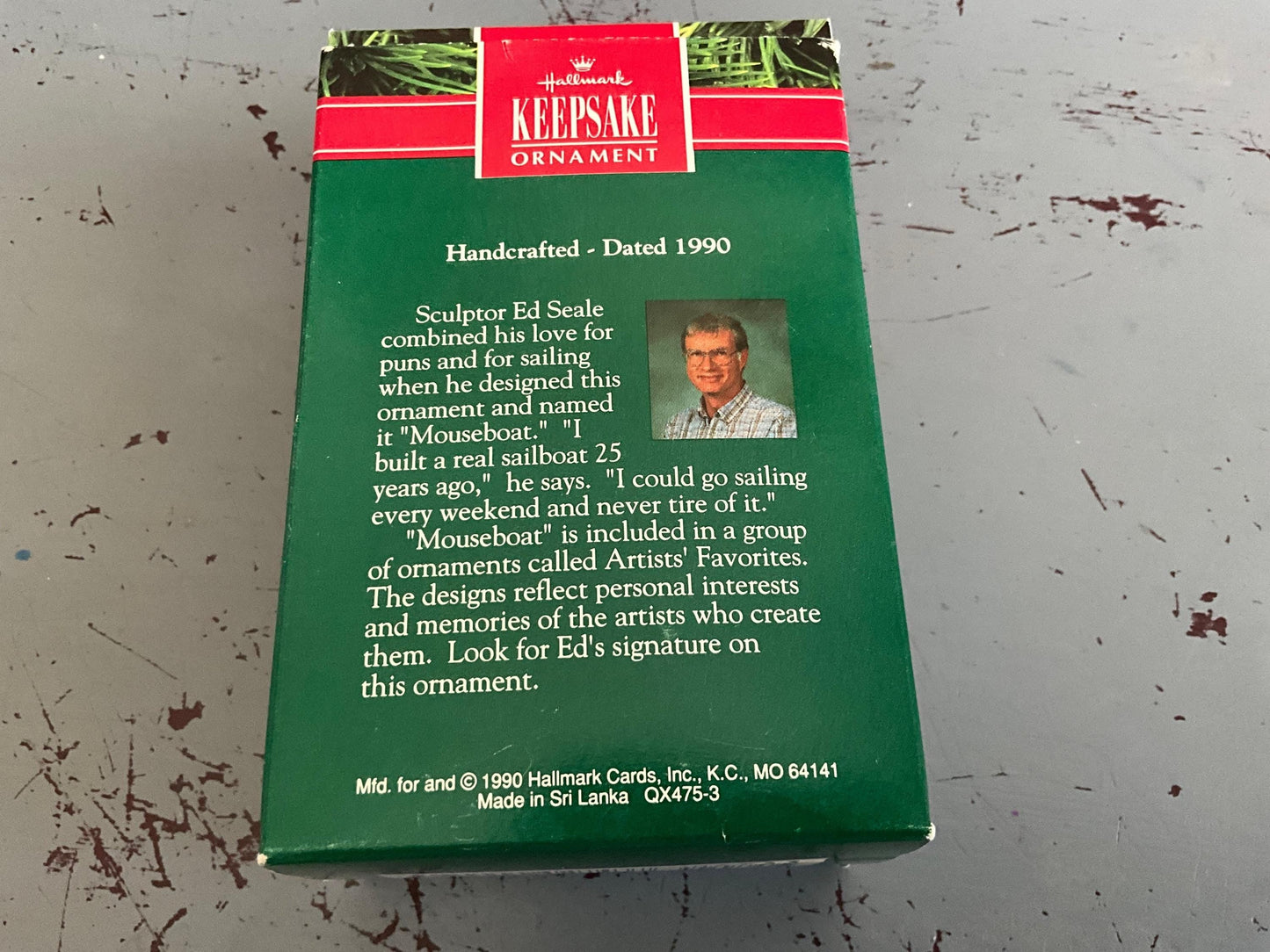 Hallmark Mouseboat 1990.Keepsake Ornament.QX475-3