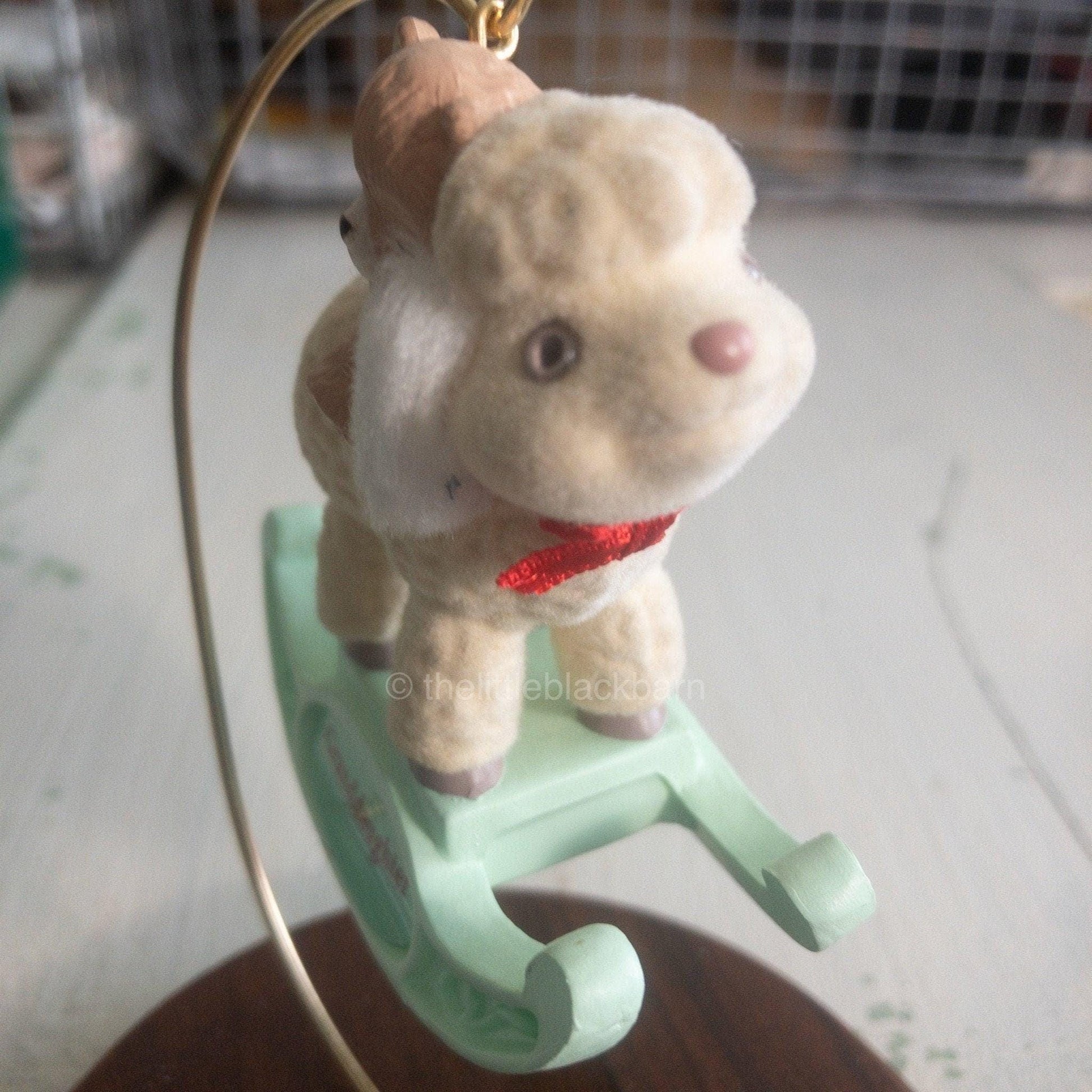 Hallmark, A Child's Christmas, Granddaughter,Dated 1992, Keepsake Ornament, QX4574* *Rocking Horse, Dated 1992, Keepsake Ornament,