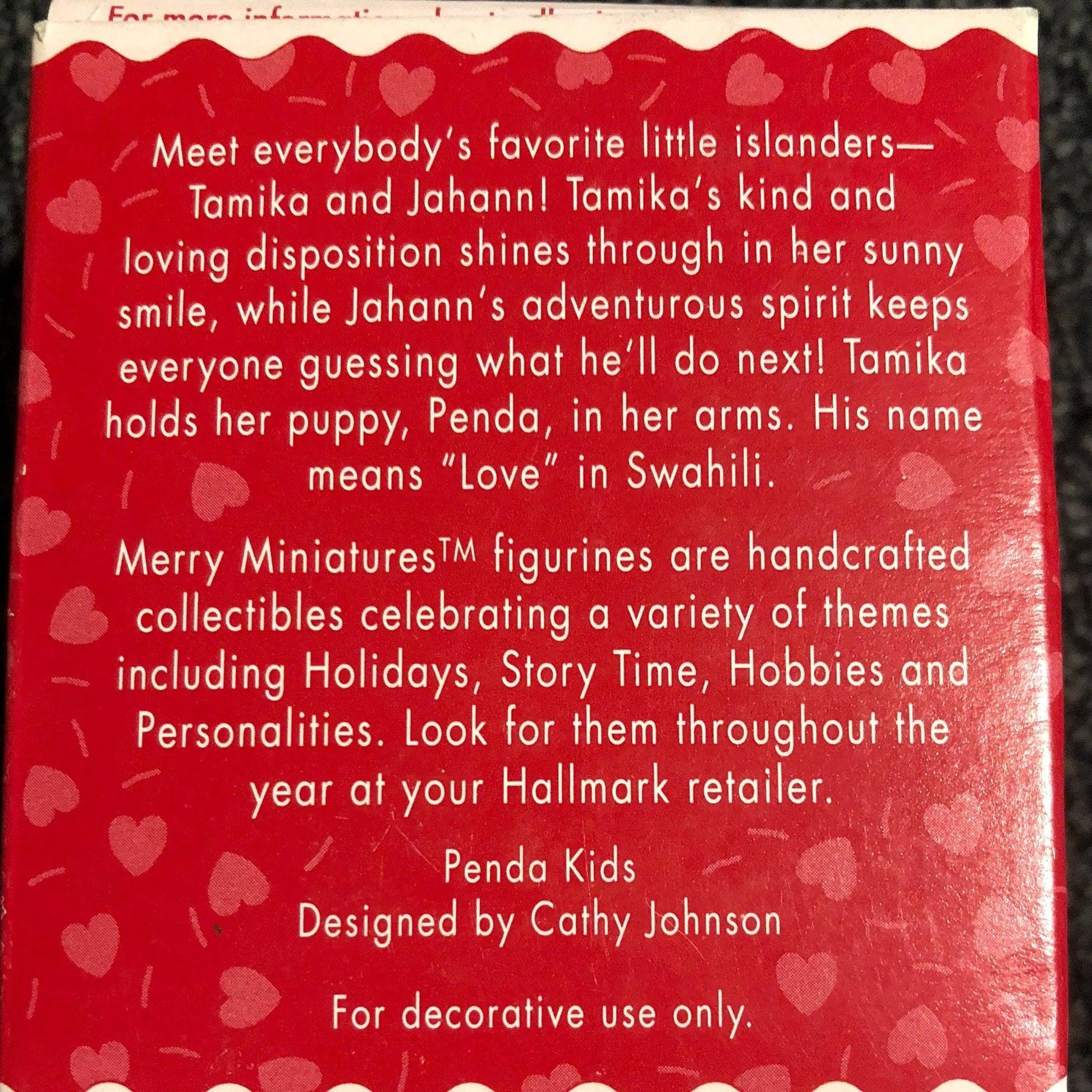 Hallmark, Penda Kids - Merry Miniature Figurines, Vintage 1996, QSM8011*