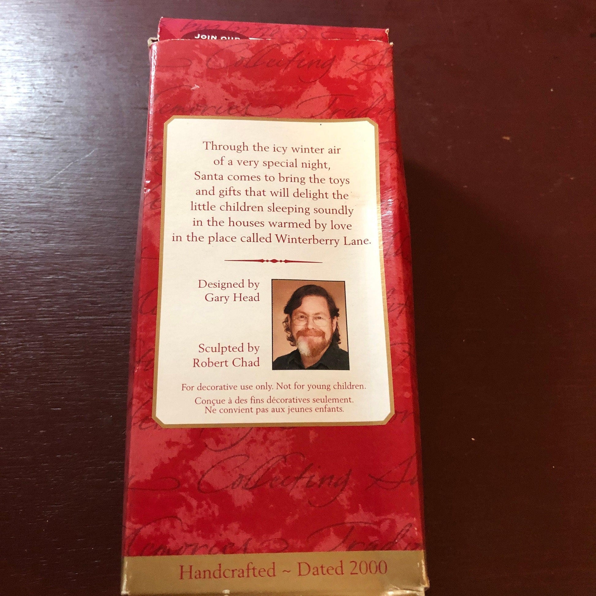 Hallmark, Winterberry Santa, Dated 2000, Keepsake Ornament, QXI4331-DB*