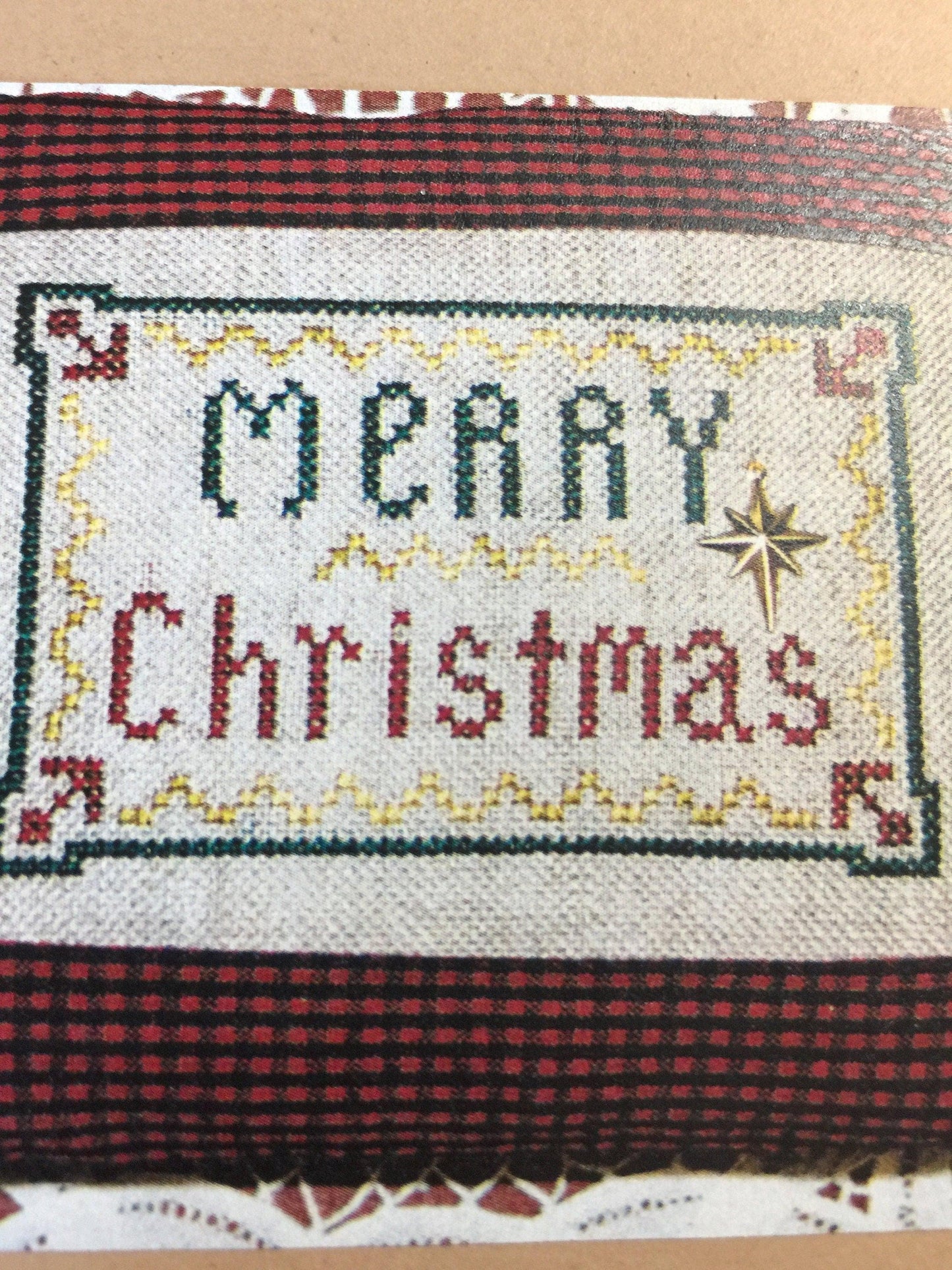 The Sunflower Seed "Merry Christmas" counted cross stitch pattern 40 x 60 count