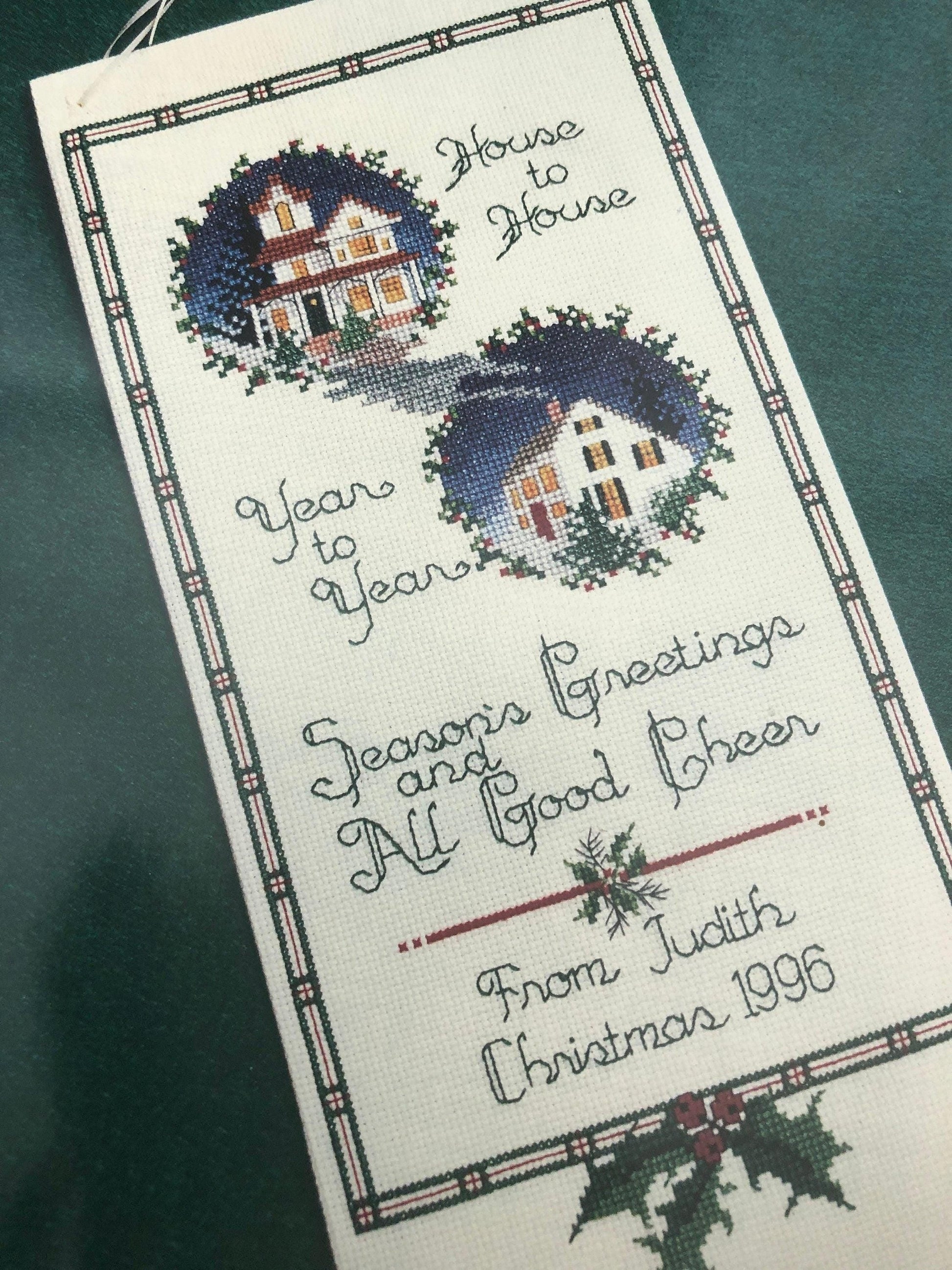 Judith M. Kirby's, Seasons's Greetings, Vintage 1996, Christmas, Counted Cross Stitch Pattern, Very Hard to Find
