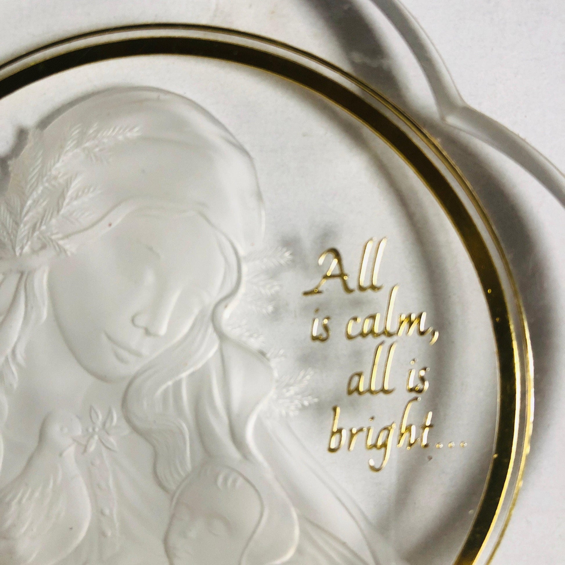 Hallmark, Madonna and Child, Vintage 1984, Acrylic, Keepsake Ornament