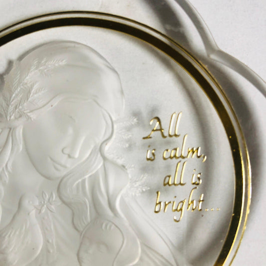 Hallmark, Madonna and Child, Vintage 1984, Acrylic, Keepsake Ornament