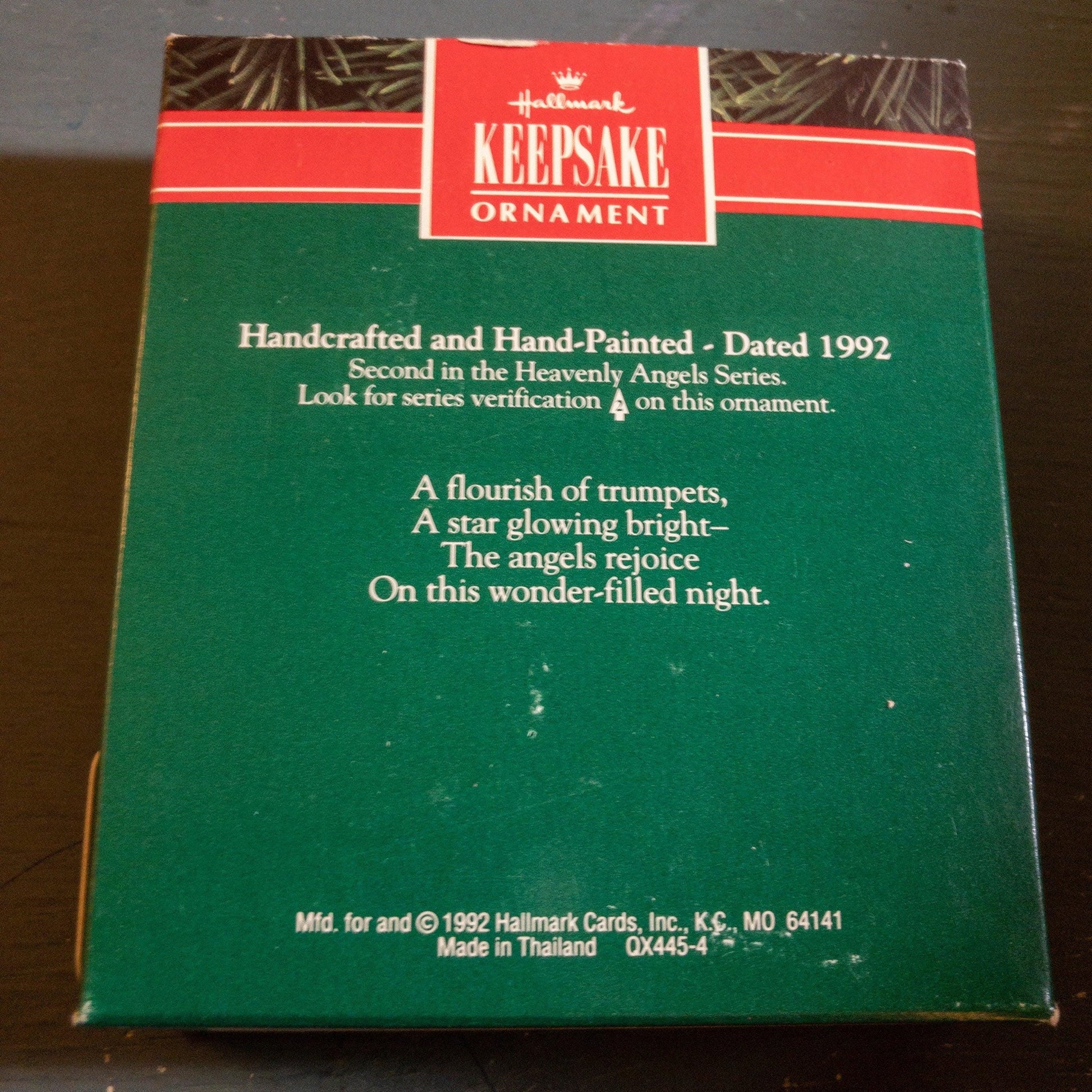 Hallmark, Heavenly Angels #2, Dated 1992, Keepsake Ornament, QX4454*