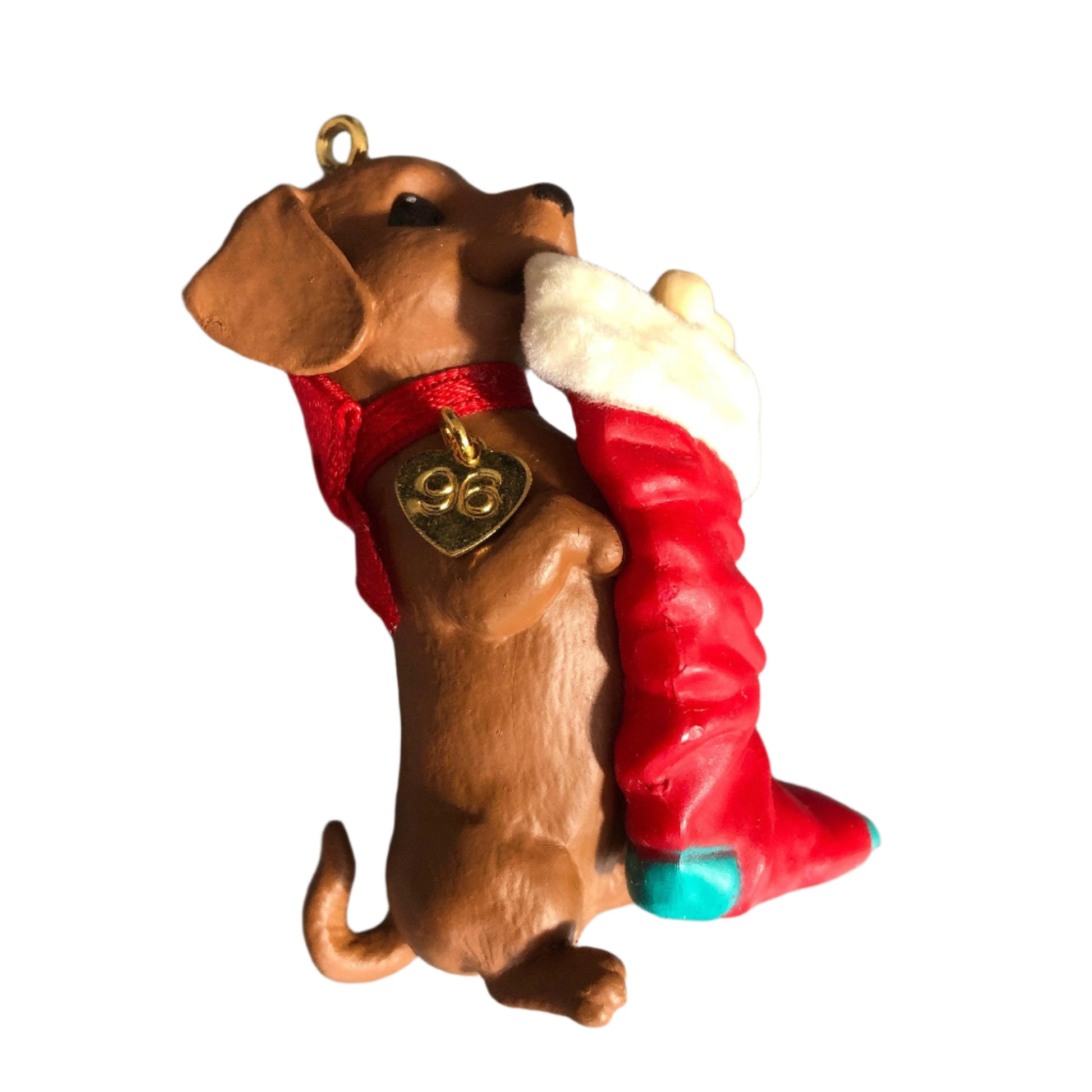 Hallmark, Puppy Love #6, Dachshund, Dated 1996, Keepsake Ornament, QX5651