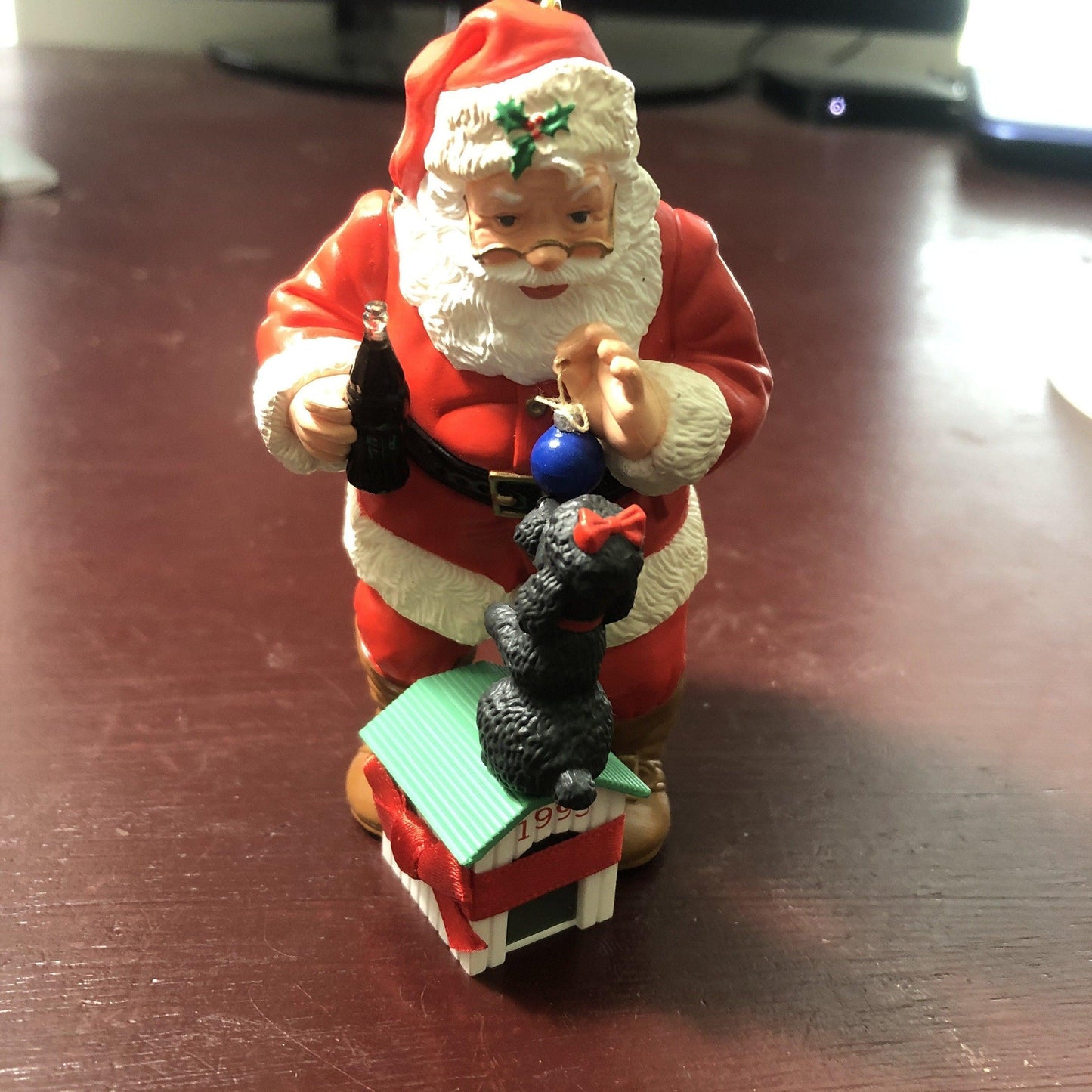 Hallmark, Playful Pals, Coca-Cola Santa, Dated 1993, Keepsake Ornament, QX5742