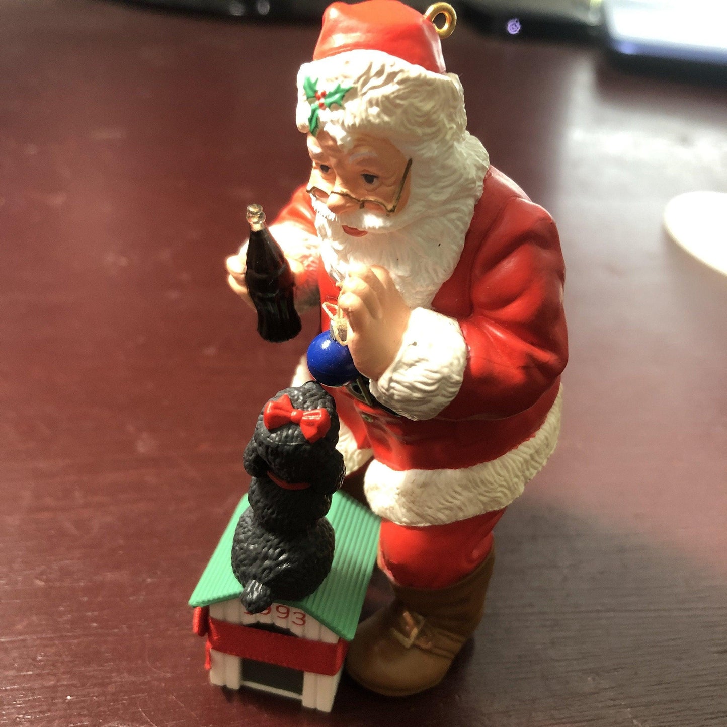 Hallmark, Playful Pals, Coca-Cola Santa, Dated 1993, Keepsake Ornament, QX5742
