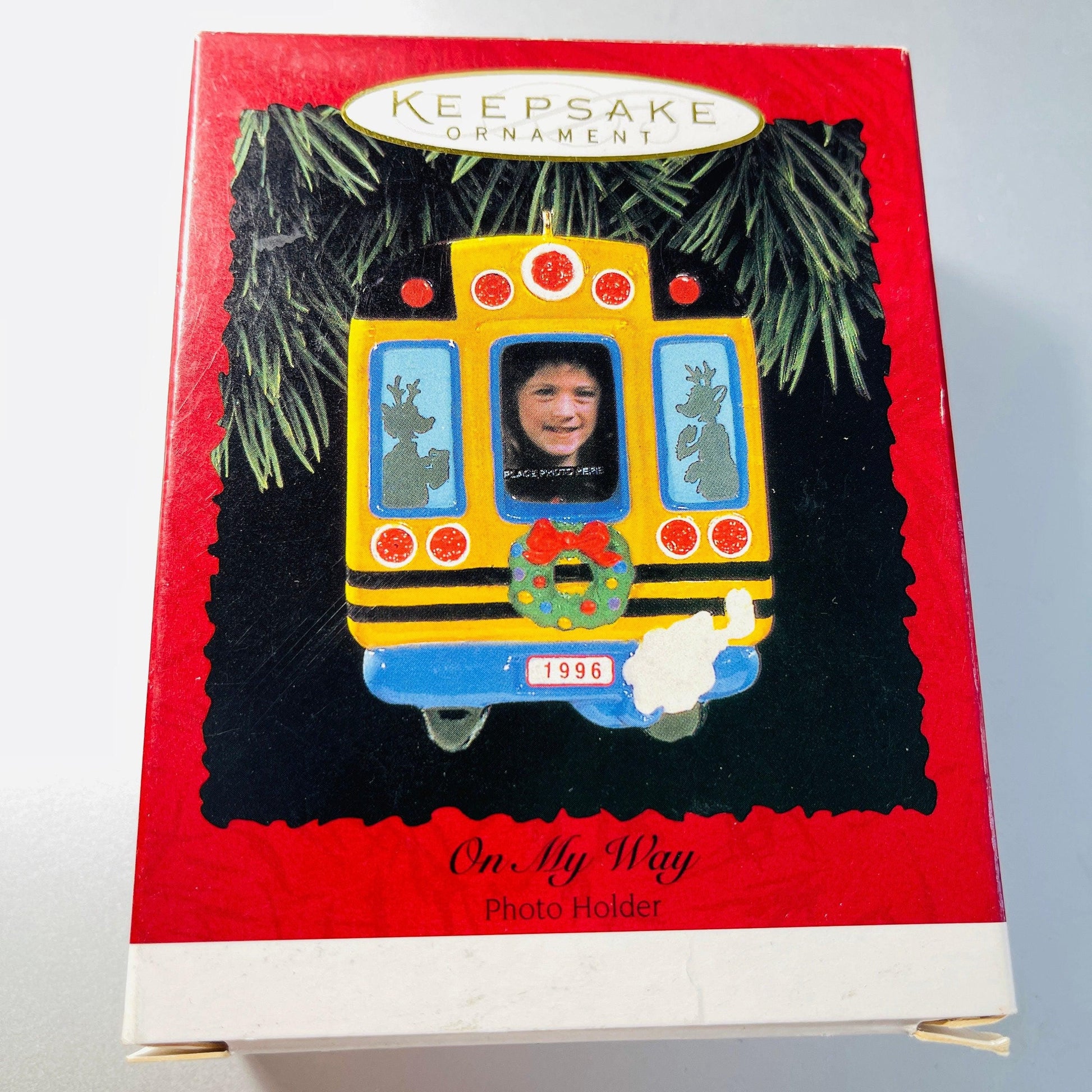 Hallmark, On My Way, Dated 1996, Keepsake Photo Holder Ornament, QX5861