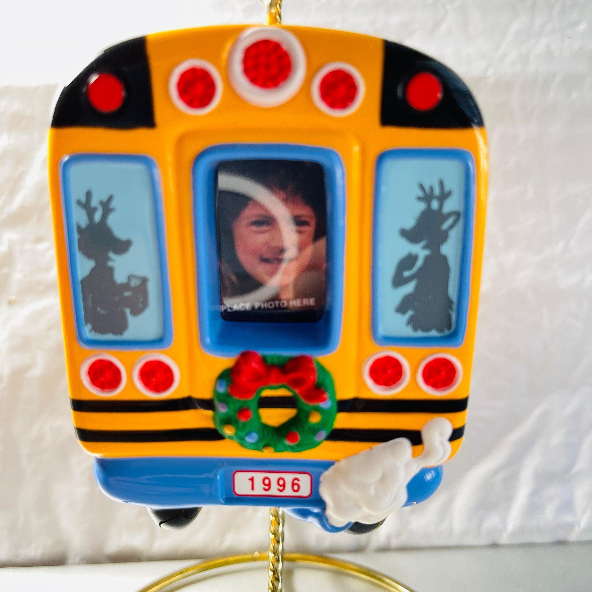 Hallmark, On My Way, Dated 1996, Keepsake Photo Holder Ornament, QX5861