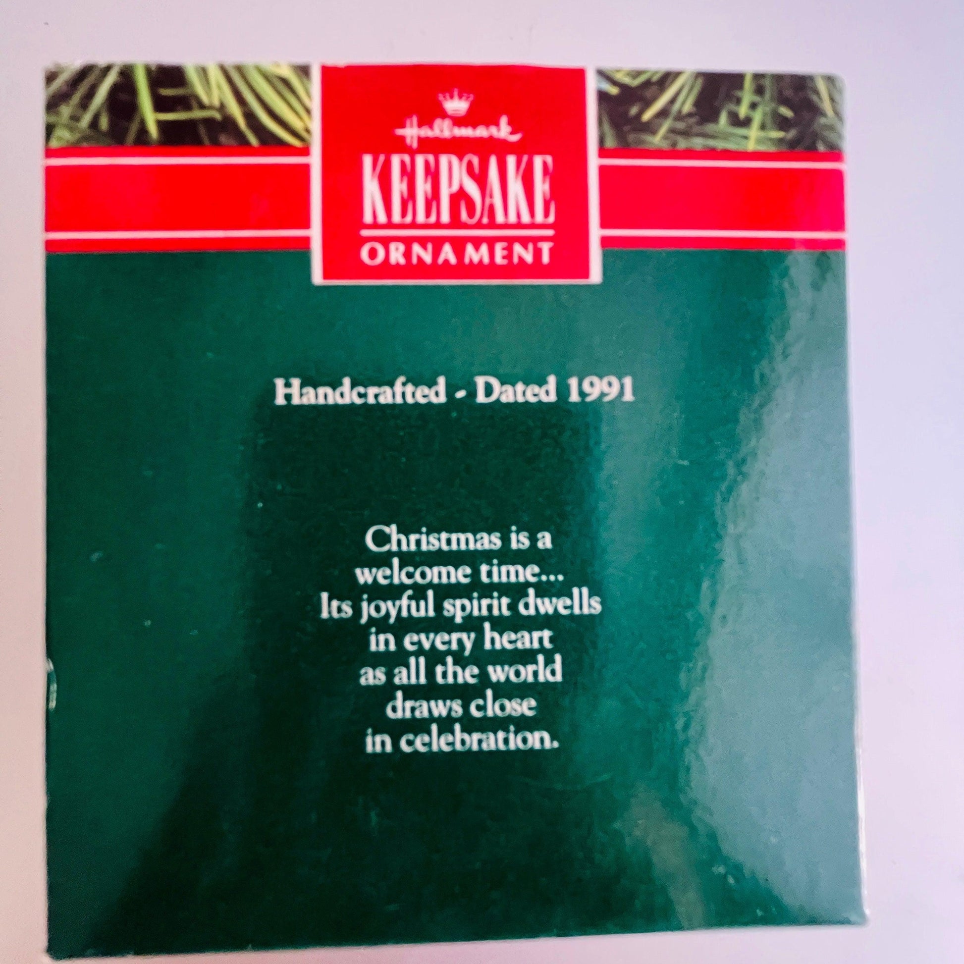 Hallmark, Christmas Welcome, Dated 1991, Keepsake Ornament, QX529-9