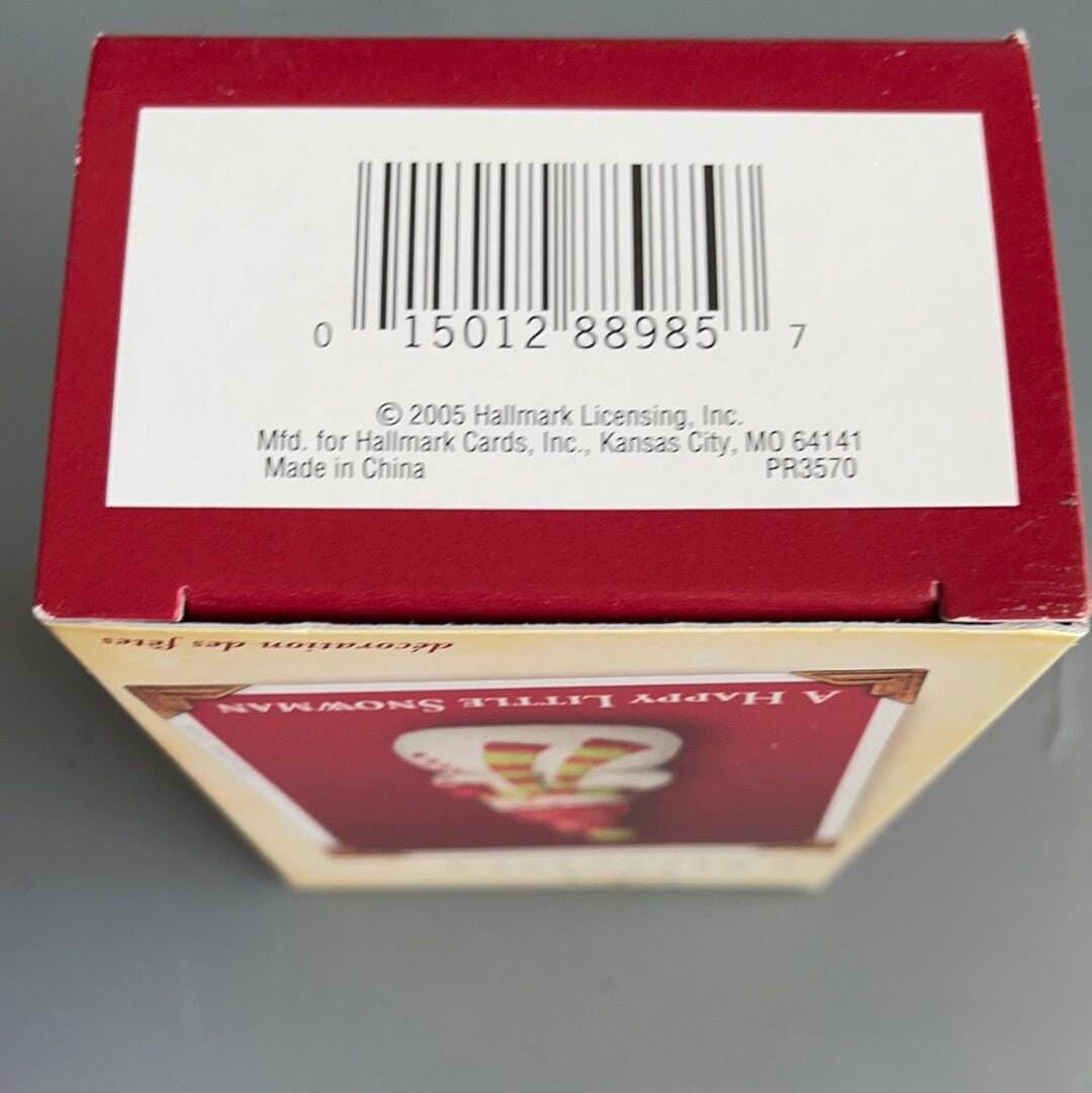 Hallmark happy little snowman dated 2005 keepsake ornament PR3570