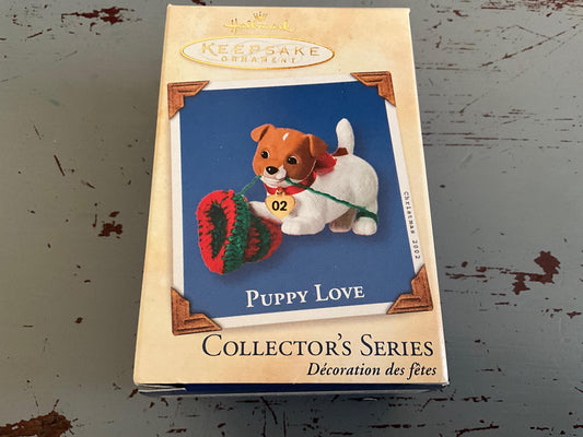 Hallmark Puppy Love #12 2002 Collector's Series Keepsake Ornament QX8006