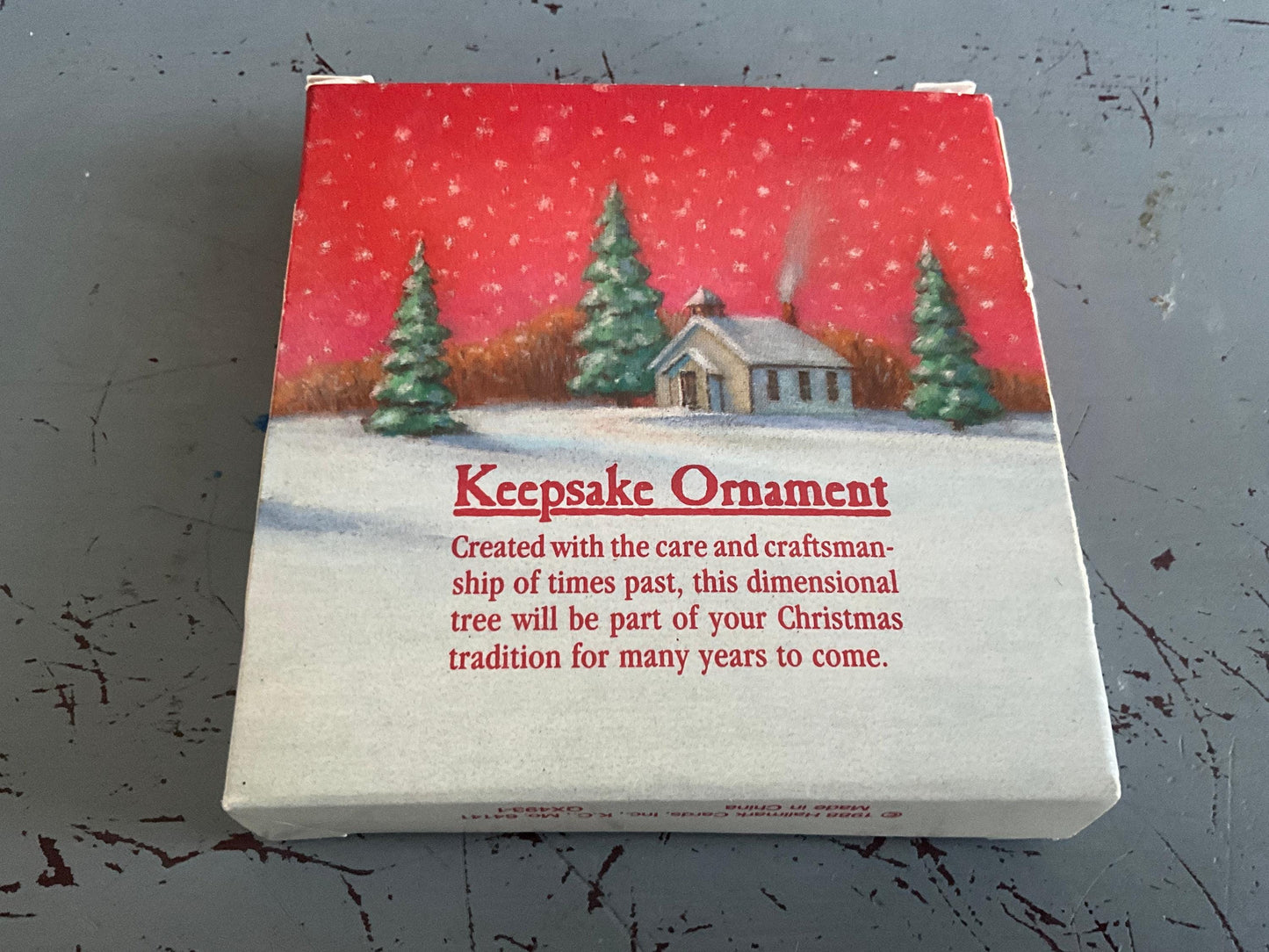 Hall mark Sparkling Tree Brass Keepsake Ornament QX493-1