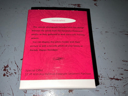 Hallmark Happy Holidays 1995 Photo Holder Keepsake Ornament QX6307