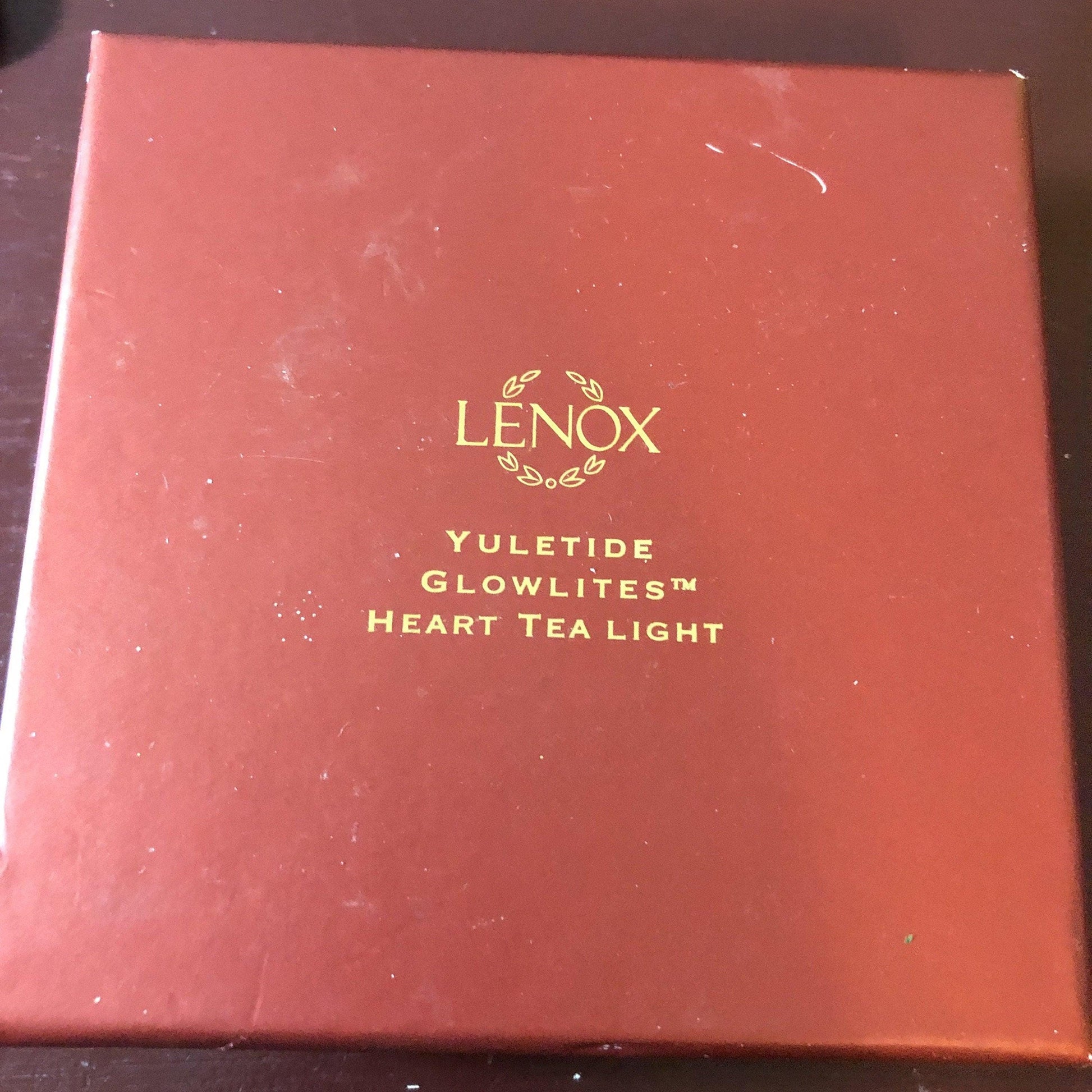 Heart and Star , Tea Lights, Lenox, Yuletide, Glowlites, 1/2 Inch Tea Light Candles Included