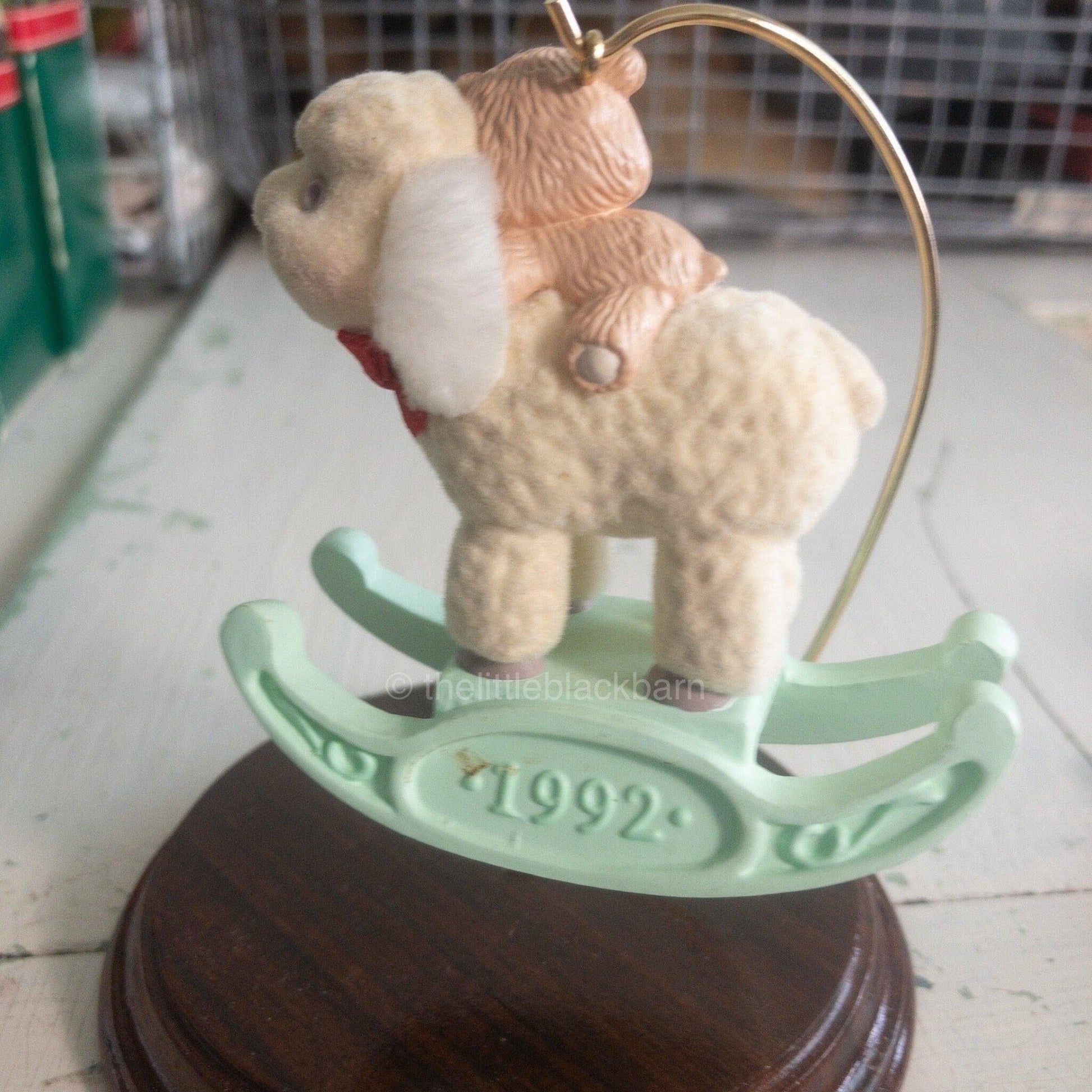 Hallmark, A Child's Christmas, Granddaughter,Dated 1992, Keepsake Ornament, QX4574* *Rocking Horse, Dated 1992, Keepsake Ornament,