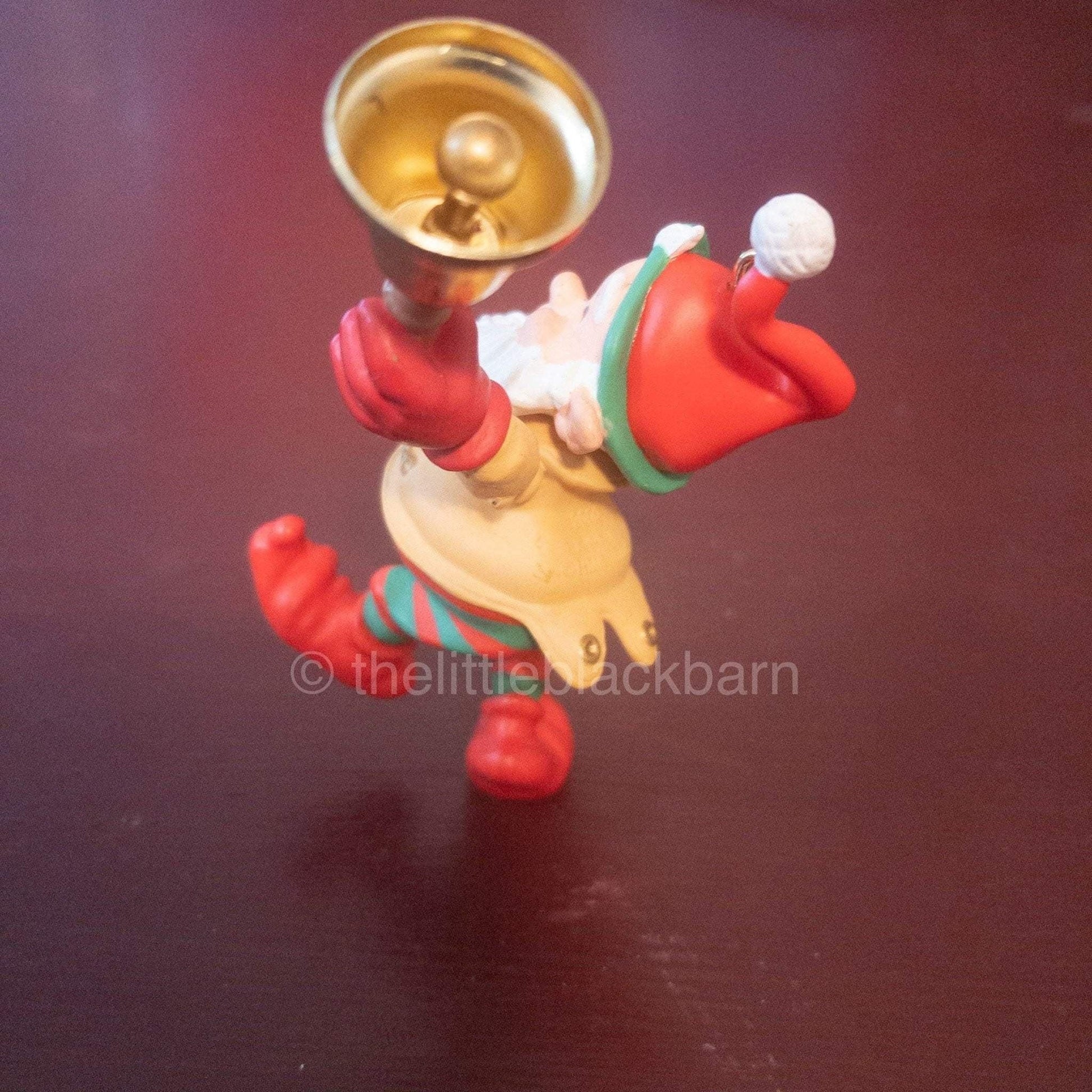 Hallmark, Bell Bearing Elf, Club, Vintage 2000 Keepsake Ornament, QXC4514*