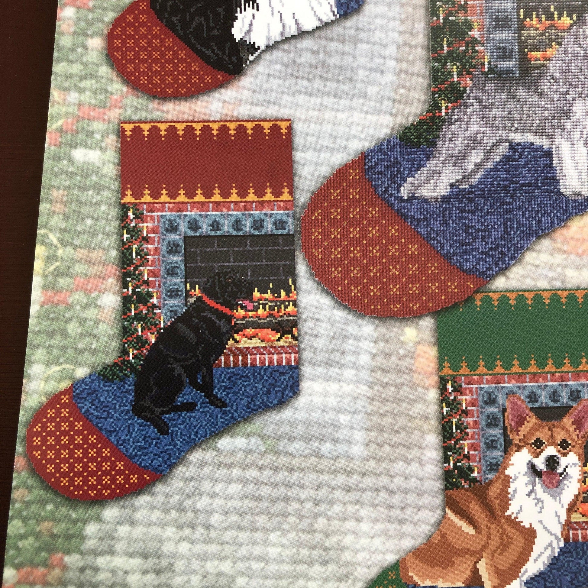 Favorite Dog Stocking Collection, Pegasus, Stephanie Seabrook Hedgepath, Counted Cross Stitch Patterns* *Two Alphabets Included