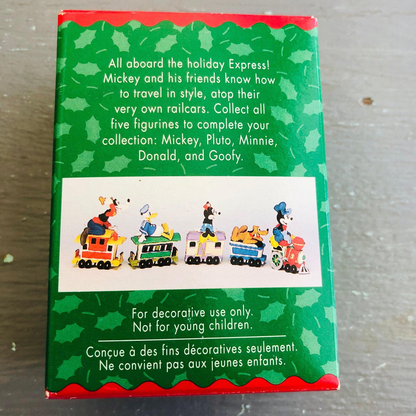 Hallmark, Mickey's Locomotive & Goofy's Caboose, Pair Of Merry Miniatures, Dated 1998*