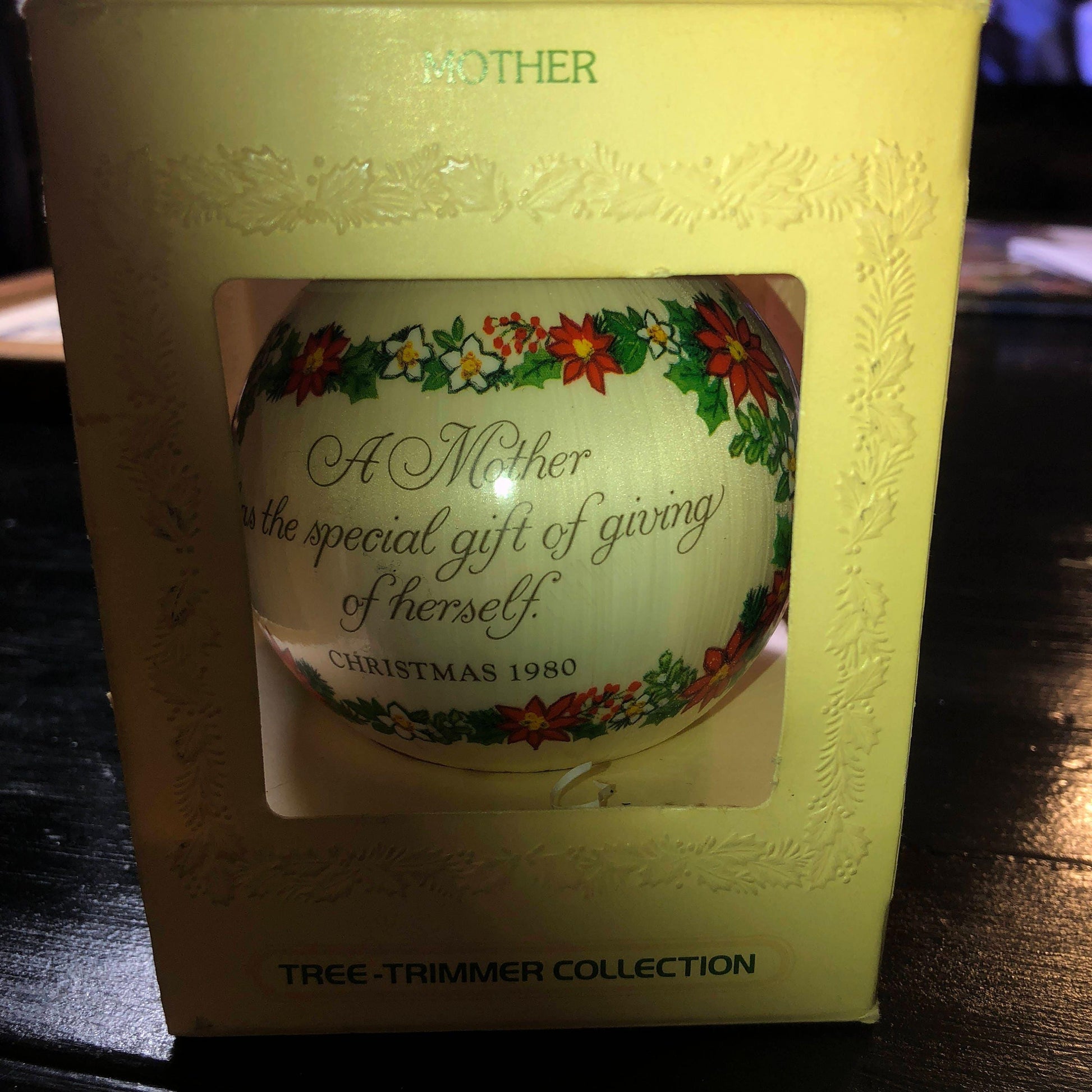 Hallmark, Mother, Dated 1980, Keepsake Ornament, QX2034*