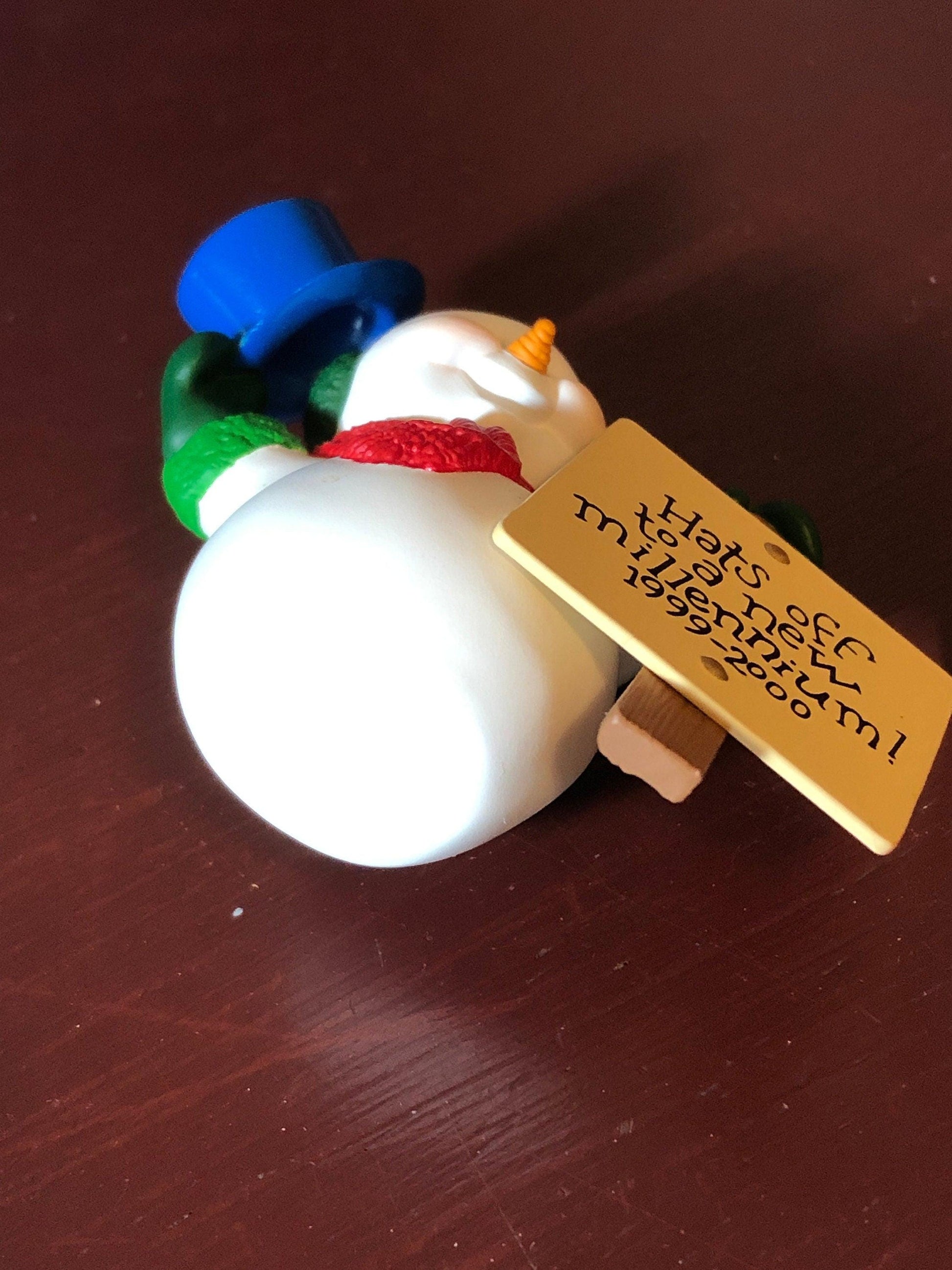 Hallmark, Millennium Snowman, Dated 1999, Keepsake Ornament, QX8059