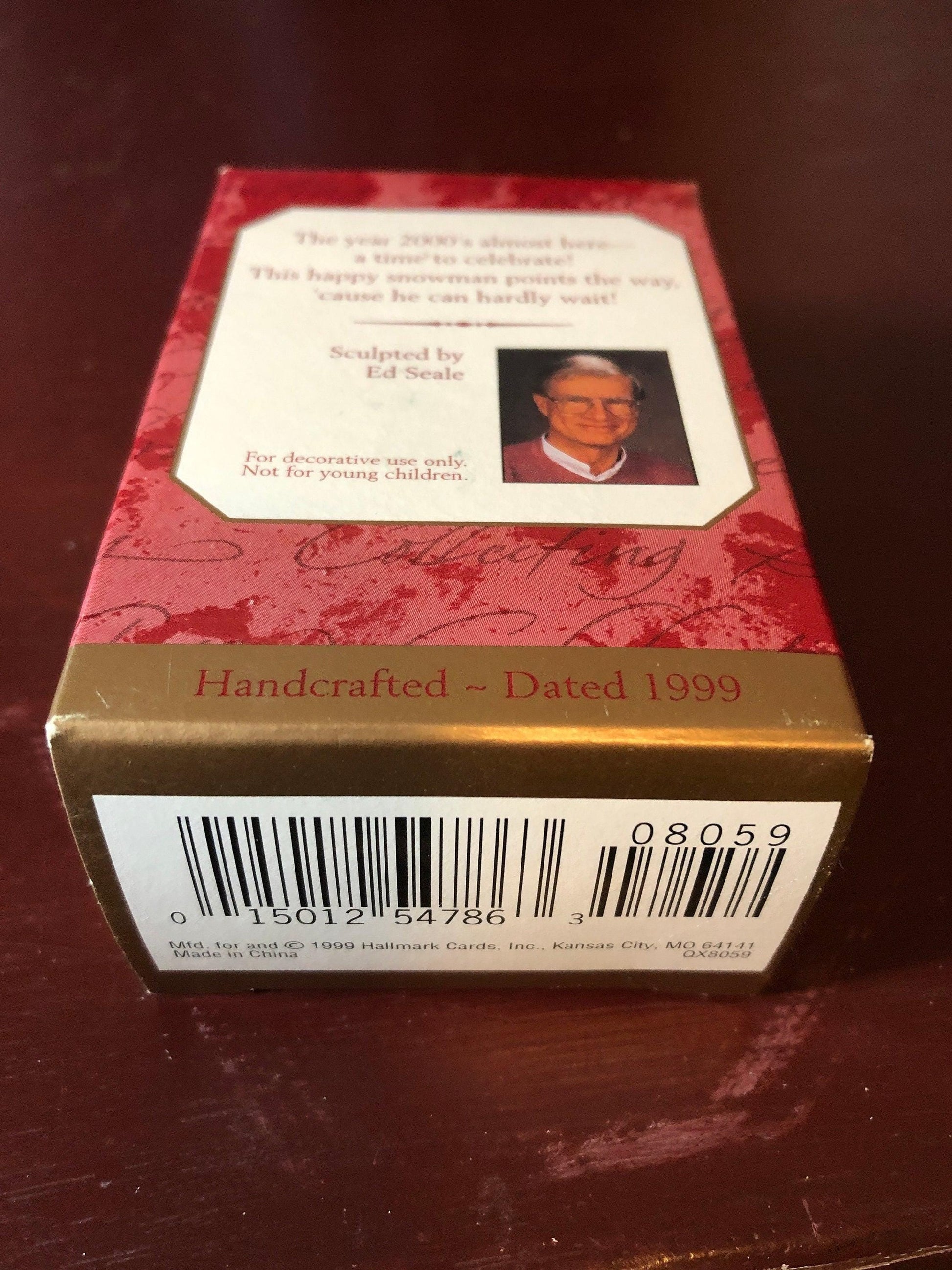 Hallmark, Millennium Snowman, Dated 1999, Keepsake Ornament, QX8059