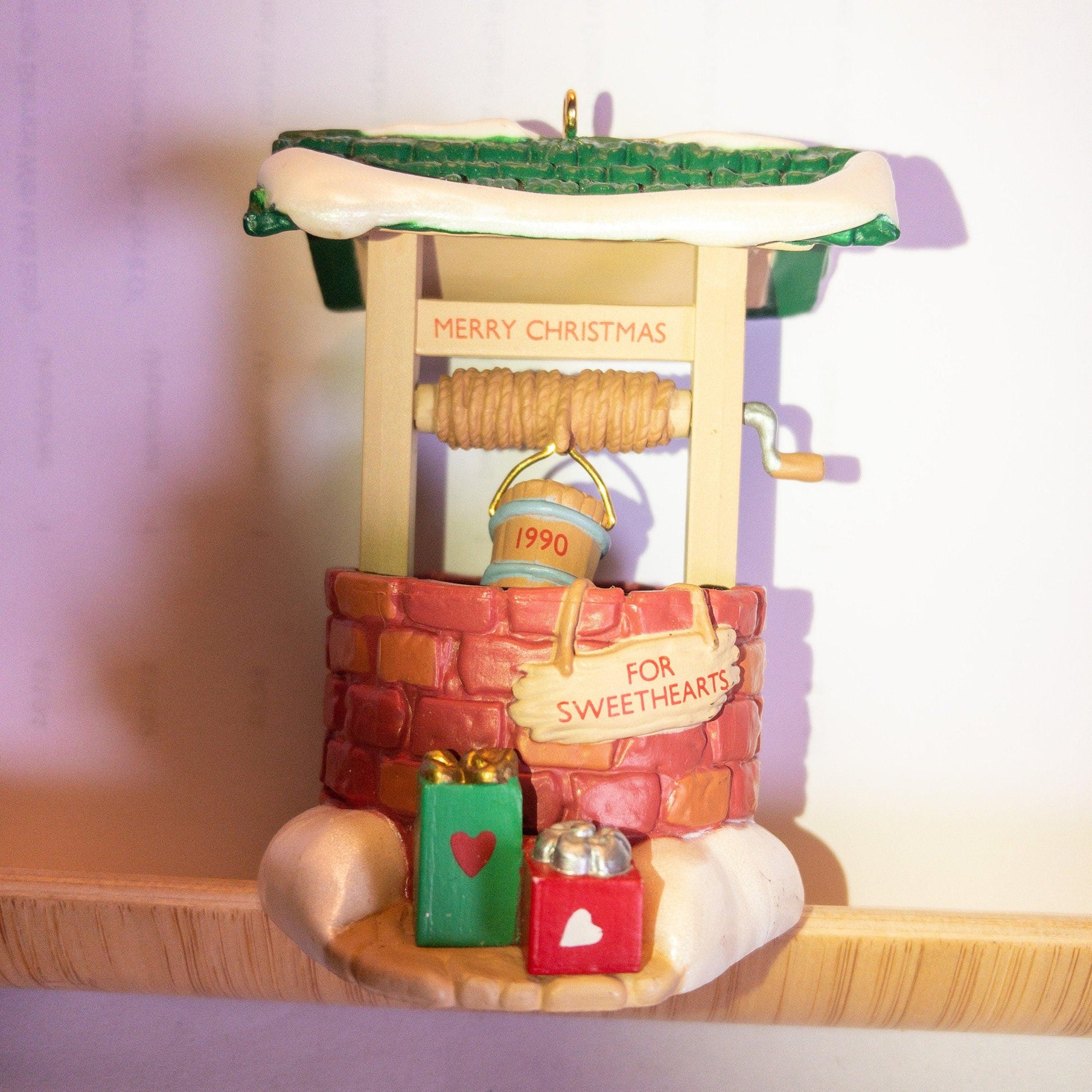 Hallmark,Sweetheart, Wishing Well, Vintage 1990, Keepsake Ornament