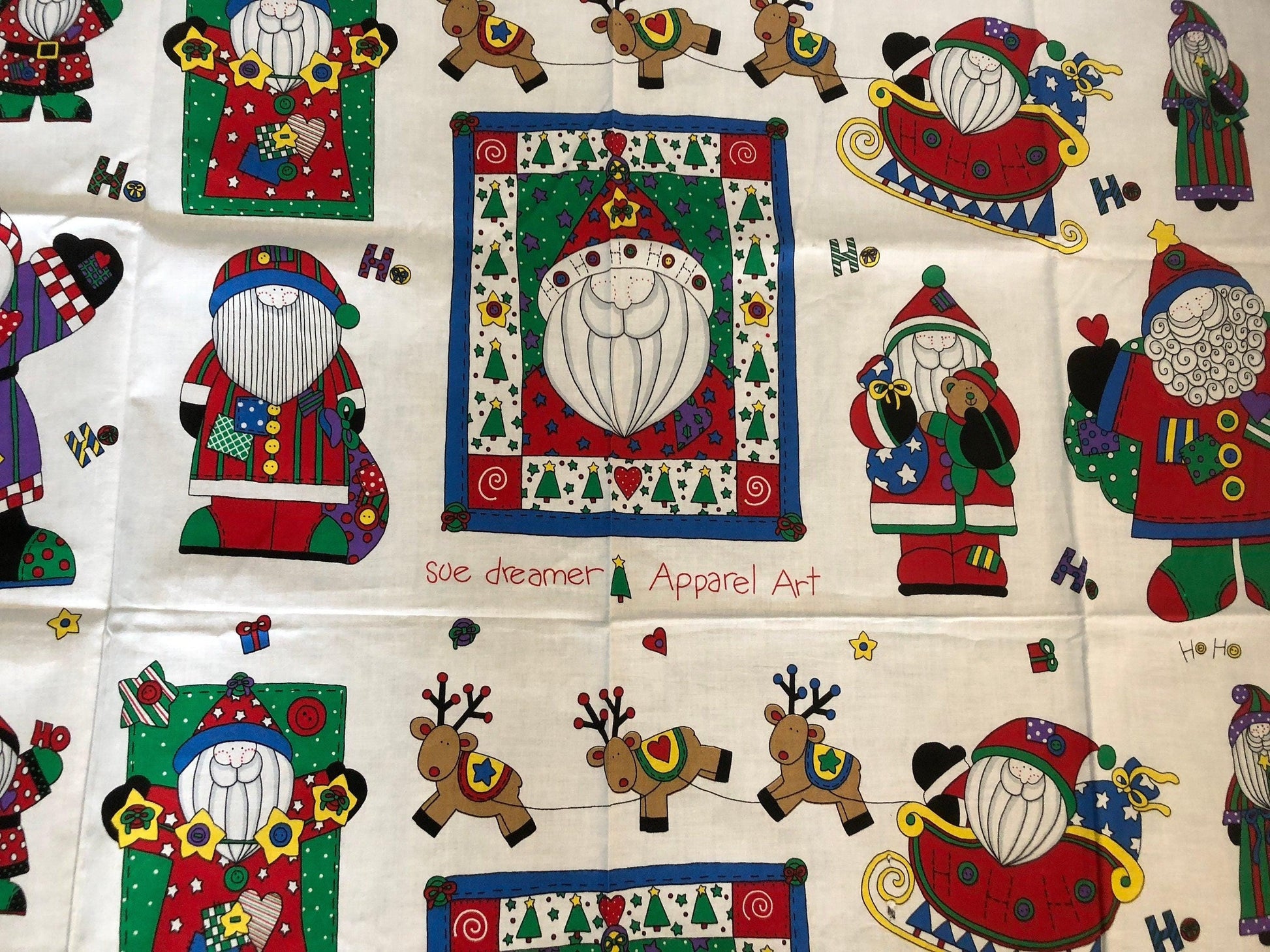 Santa Fabric, 44 by 36 inches