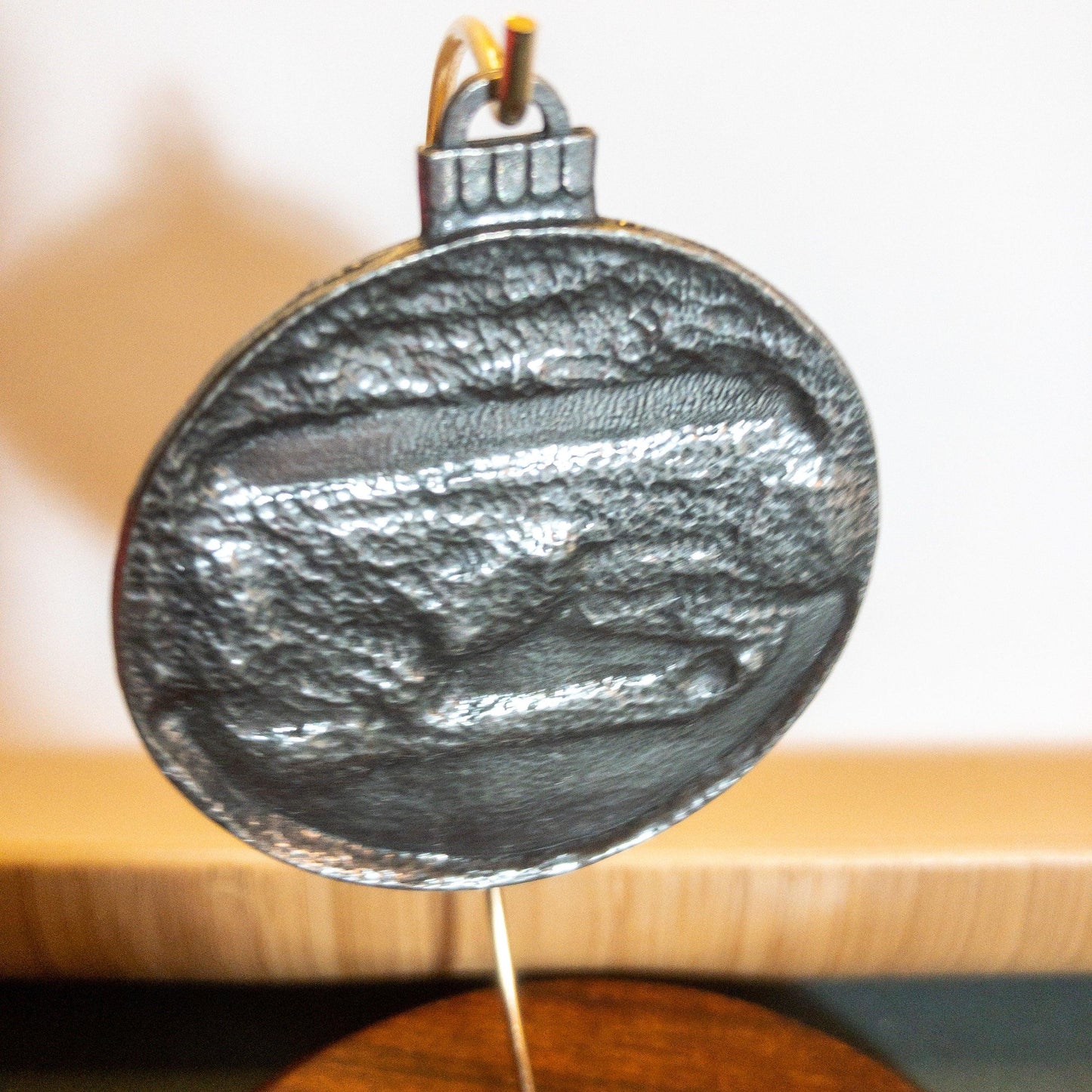 Pewter, Seasons Greetings, Country Store, Pickup & Christmas Tree, Vintage 1990, Ornament
