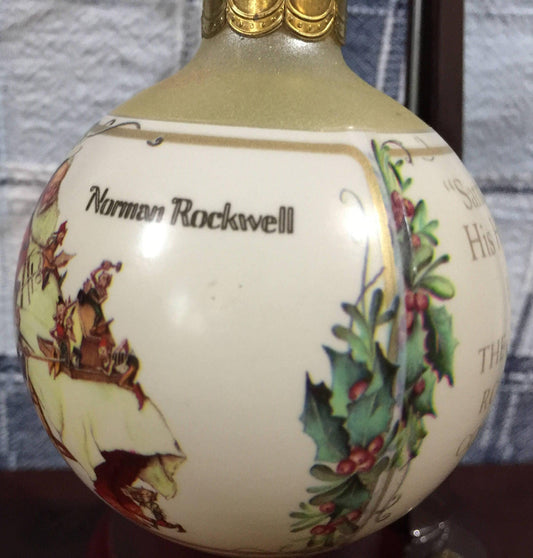 Hallmark Norman Rockwell Christmas ornament dated 1991 Santa and his Helpers