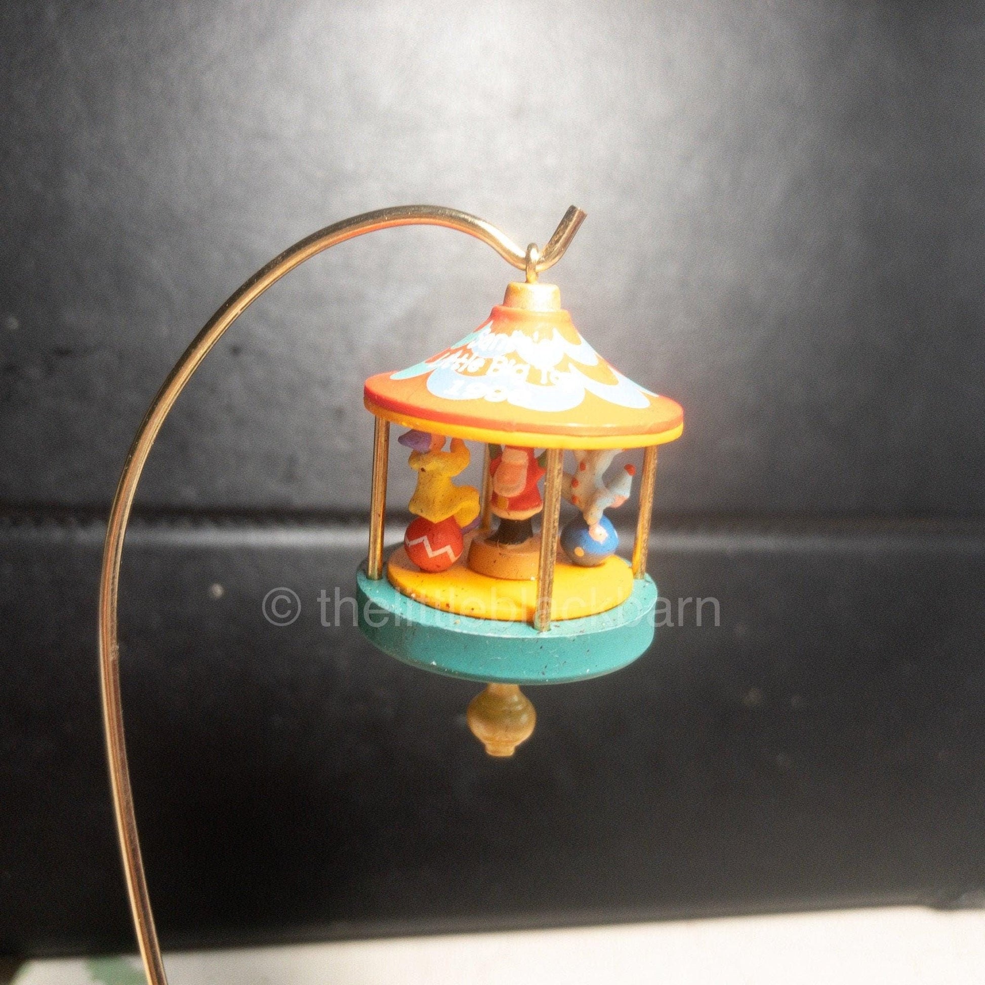 Hallmark Keepsake, Miniature Ornament, Santa's, Little Big Top Dated 1996, QXM4081