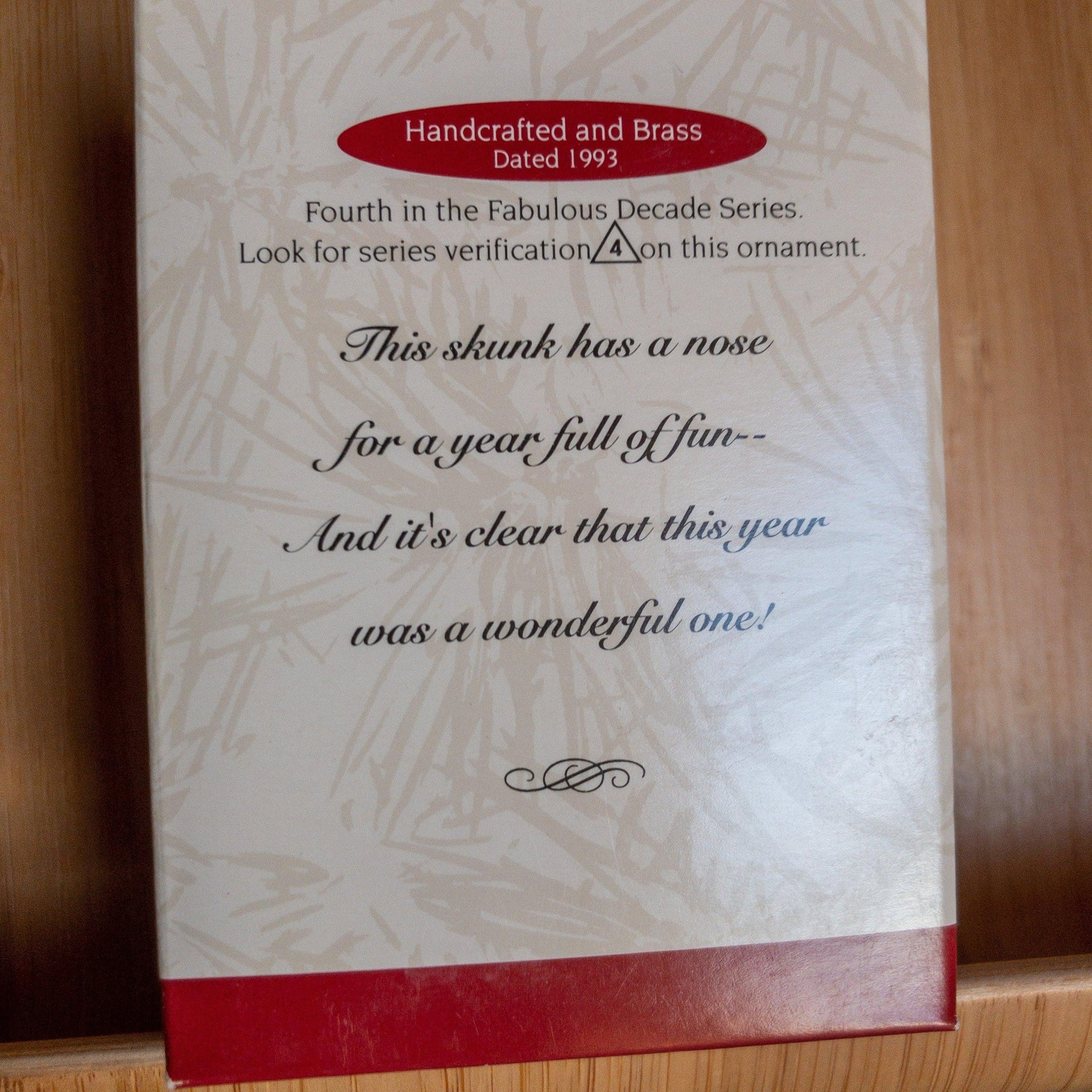 Hallmark, Fabulous Decade, Dated 1993, Keepsake Ornament