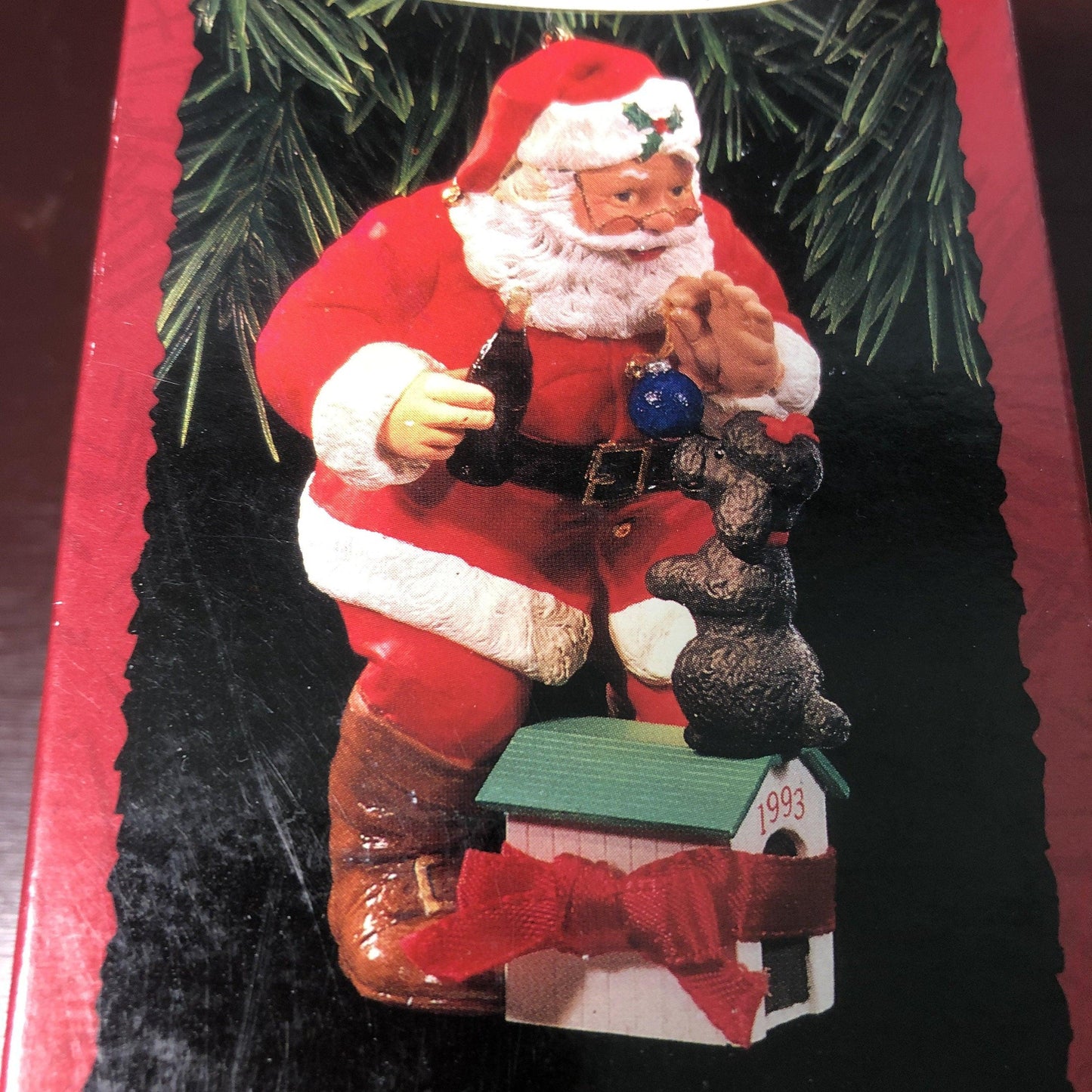 Hallmark, Playful Pals, Coca-Cola Santa, Dated 1993, Keepsake Ornament, QX5742