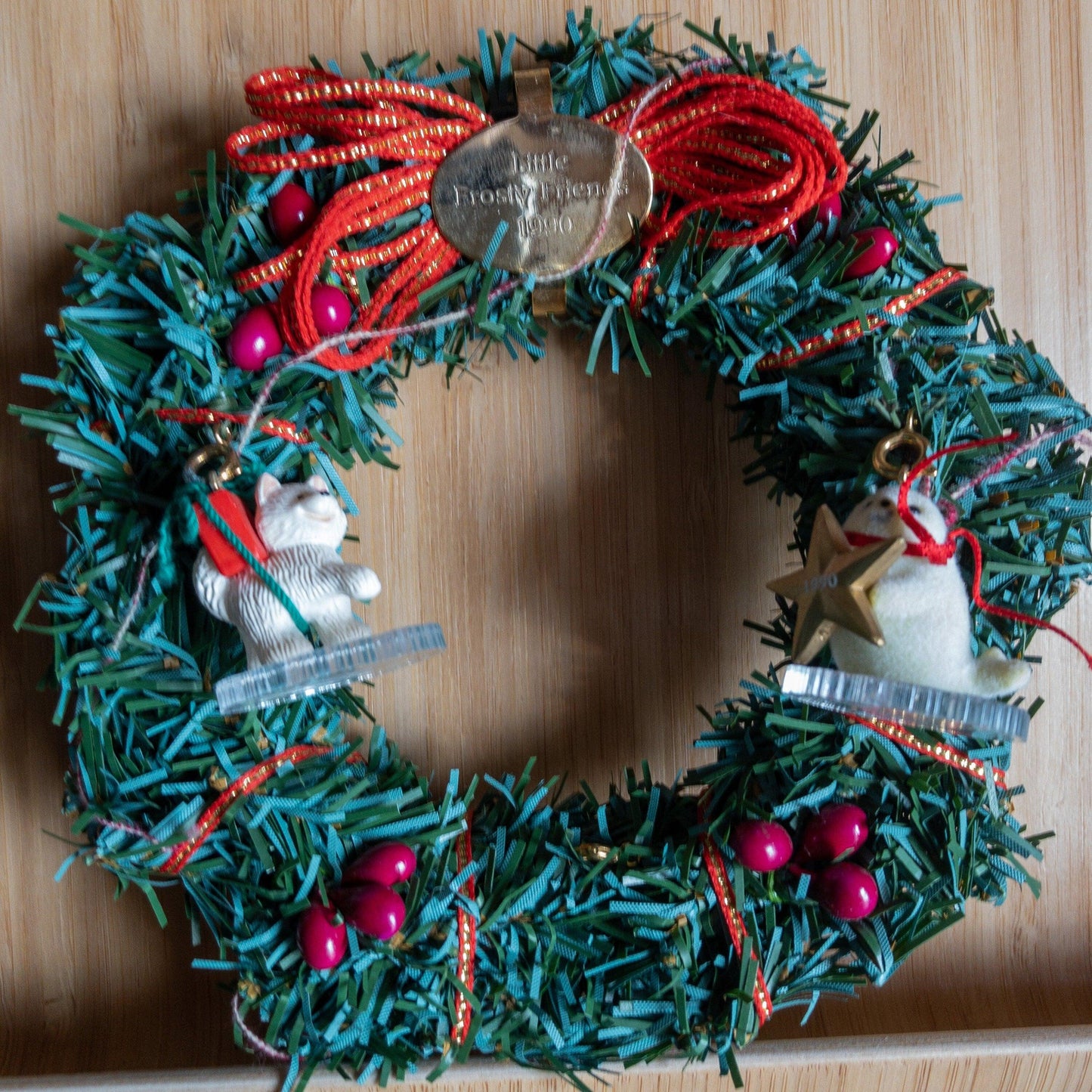 Hallmark, Frosty Friends, Memory Wreath XPR9724, Husky XPR9722, Seal XPR9721, Miniatures, Keepsake Ornaments Set Of 3*