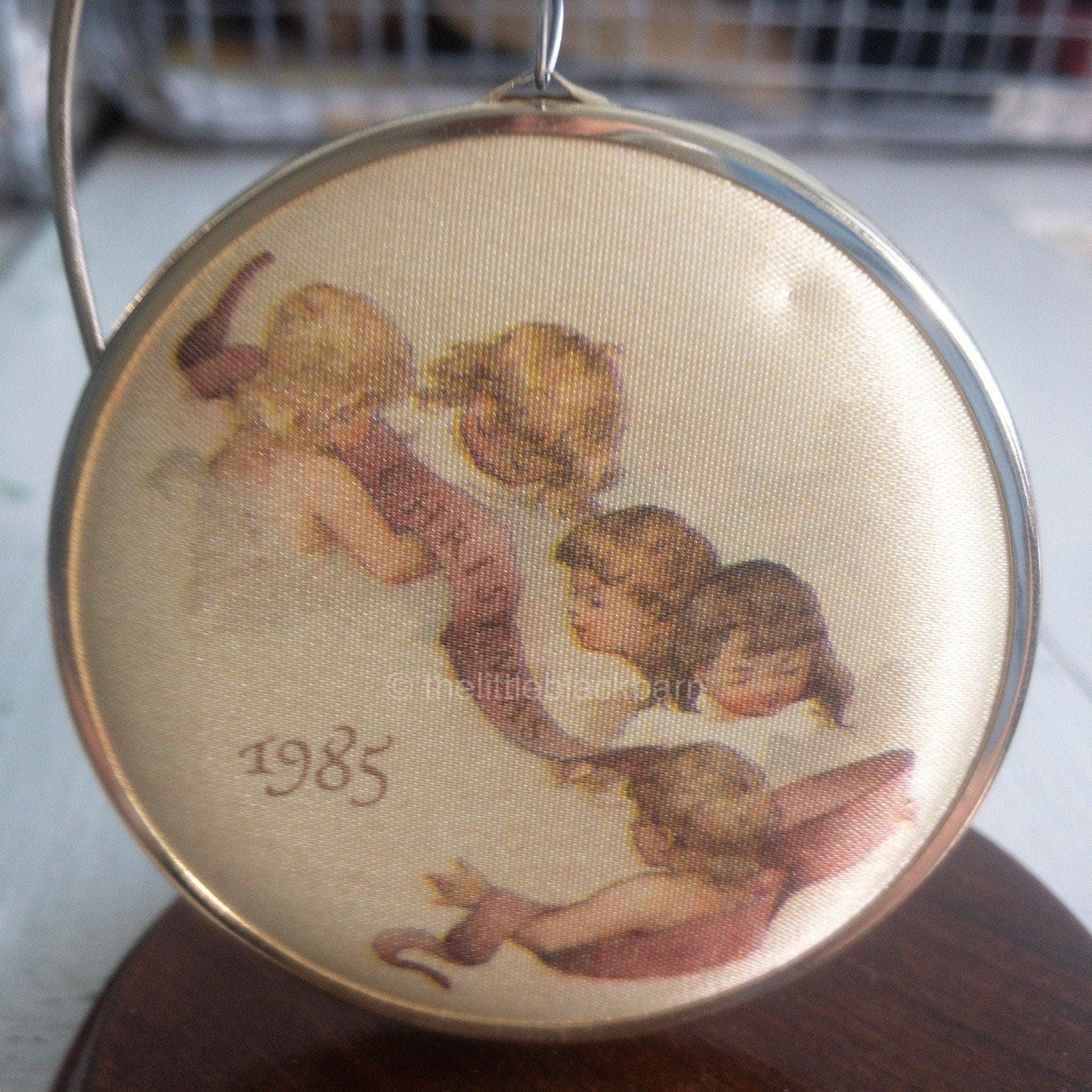 Hallmark, Godchild, Dated 1985, Satin, Keepsake Ornament, QX3802*