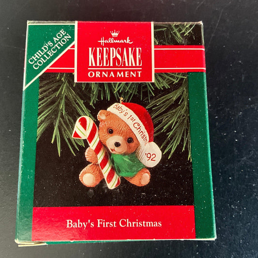 Hallmark Baby's First Christmas Teddy Bear Years choice Keepsake Ornaments see pictures and variations*