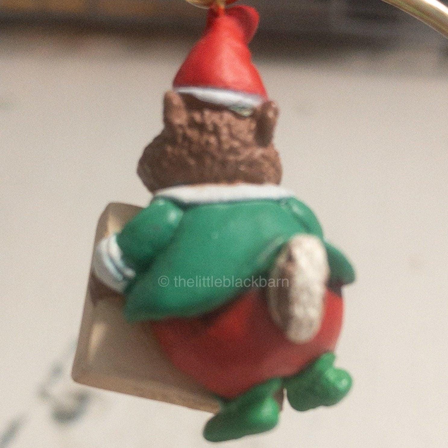 Hallmark, Chipmunk Parcel Service, Club - Miniature, Dated 1992, Keepsake Ornament, QXC5194