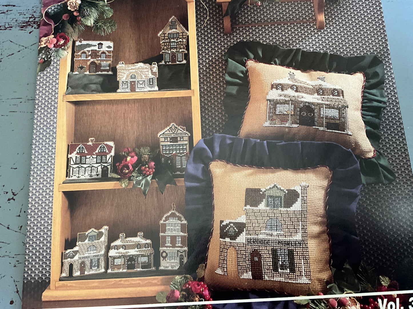 Douglas Designs choice Dickens’ Christmas Village counted cross stitch charts see pictures and variations