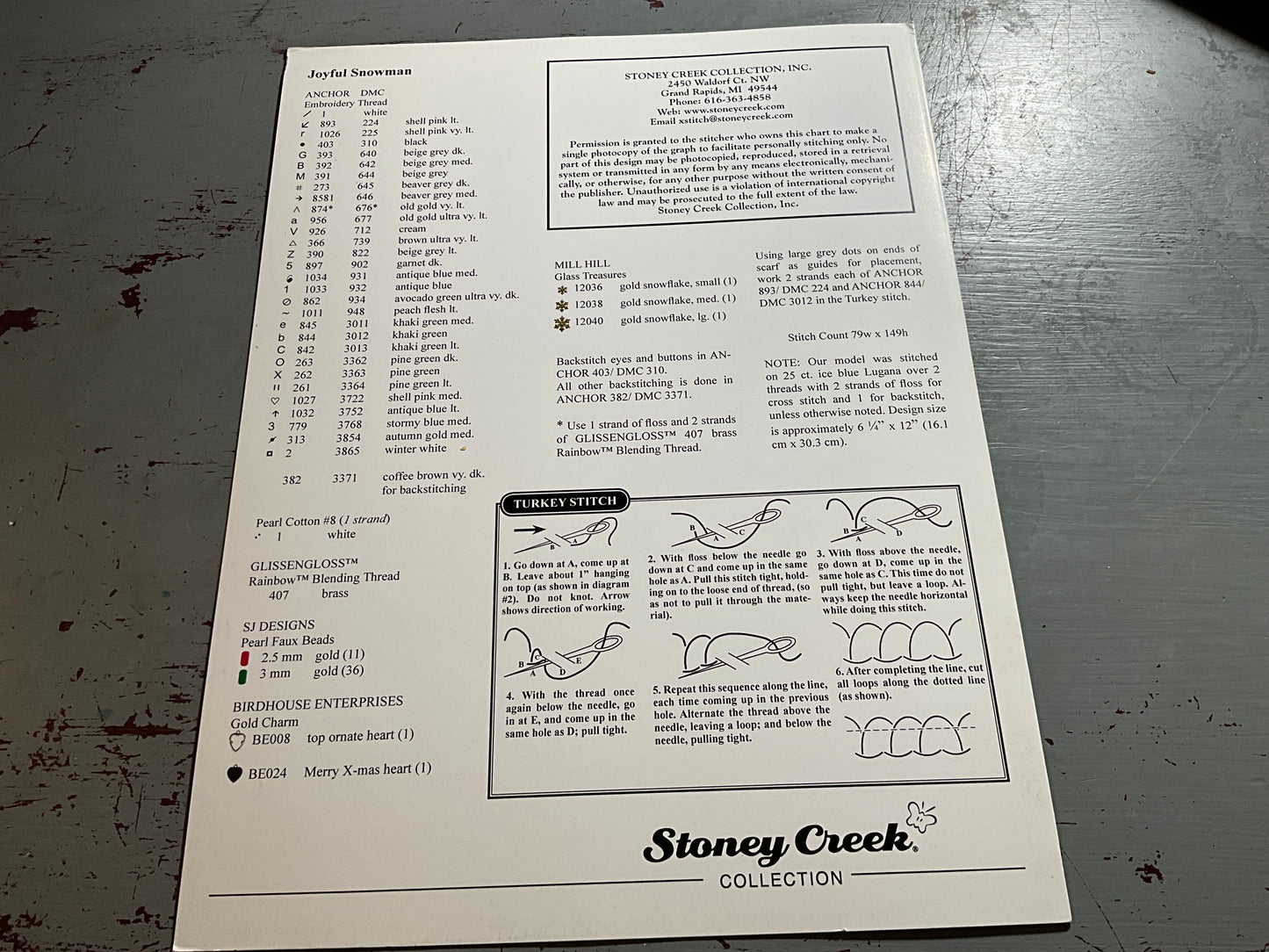 Stoney Creek choice of Christmas cross stitch charts