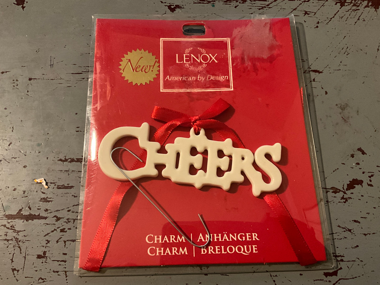 Lenox Greetings for the Season cheers Tag ornament
