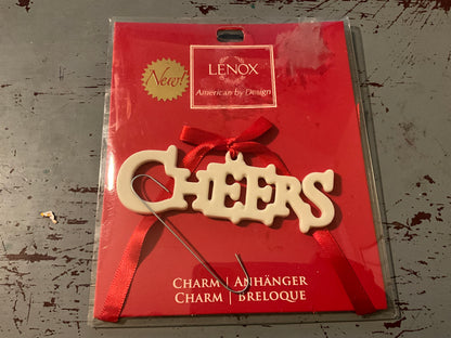 Lenox Greetings for the Season cheers Tag ornament