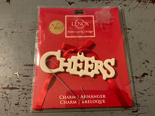 Lenox Greetings for the Season cheers Tag ornament