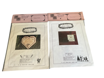 Samplers of Sylke choice cross stitch kits see pictures and variations