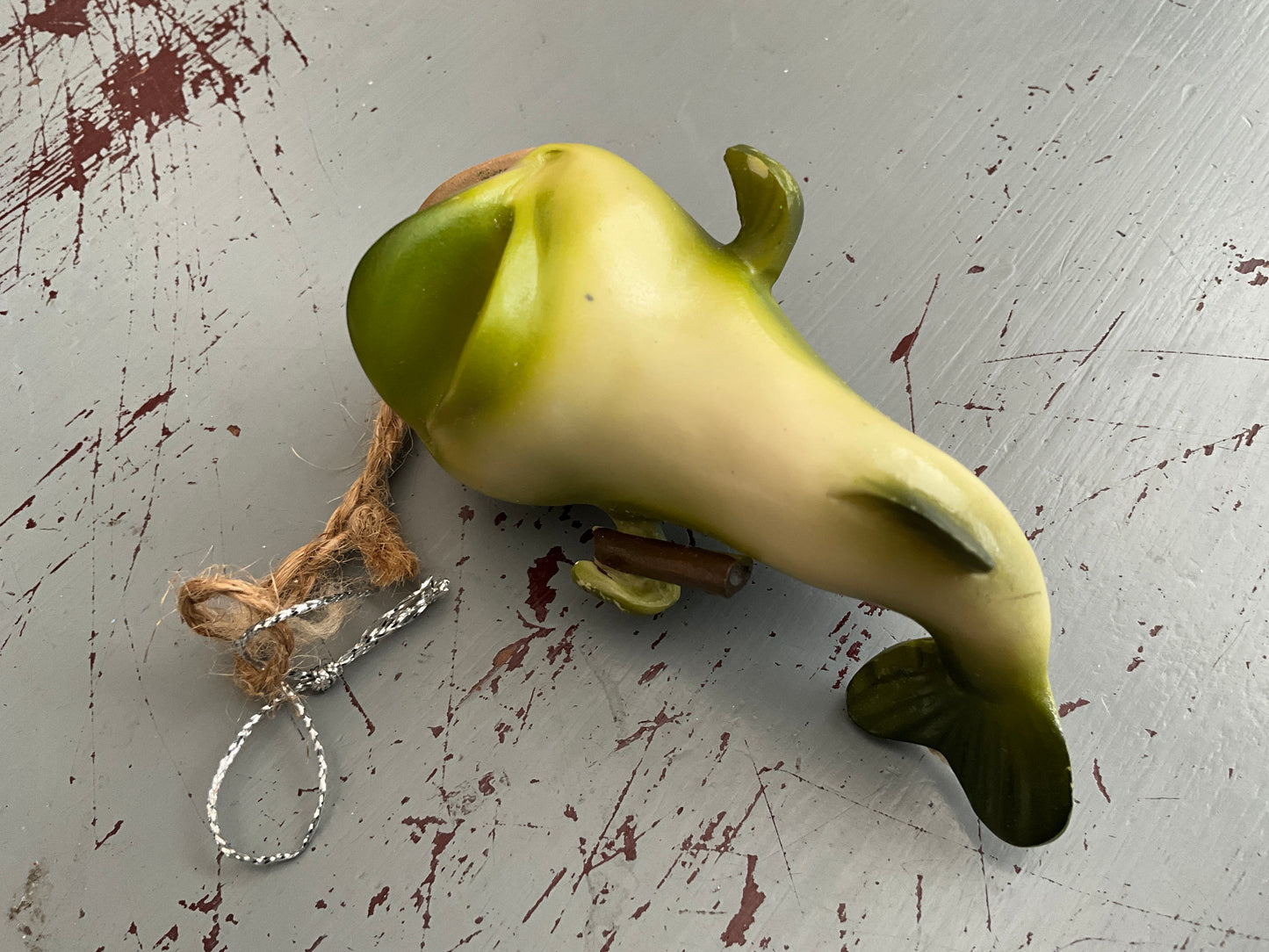 Sensational silly fish Christmas holiday ornament
