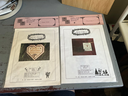 Samplers of Sylke choice cross stitch kits see pictures and variations
