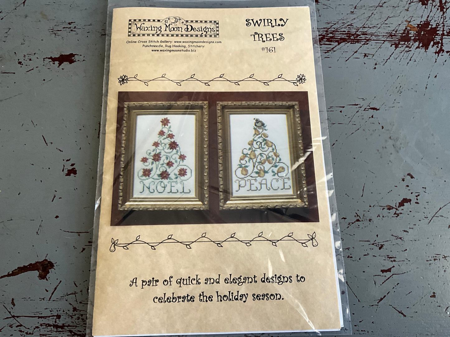 Waxing Moon Designs Swirly Trees 161 cross stitch chart
