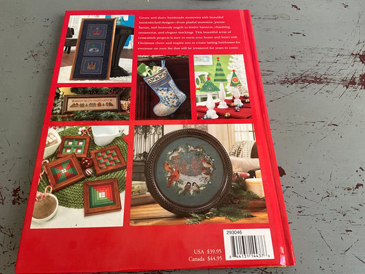 Craftways A Cross-Stitch Christmas Handmade Memories hardcover book in like new condition!