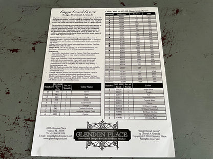 Glendon Place Gingerbread Grove cross stitch chart