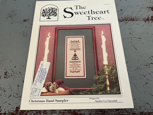 The Sweetheart Tree Christmas Band Sampler sv-cc9 counted cross stitch chart